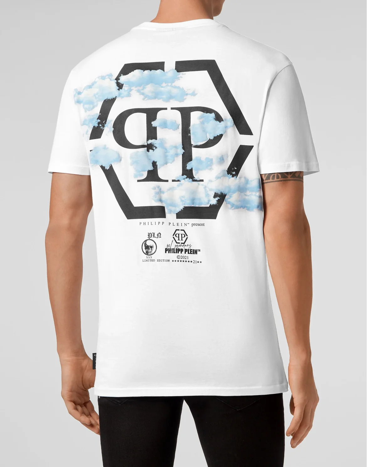 T-shirt Round Neck SS Clouds, цвет: Белый