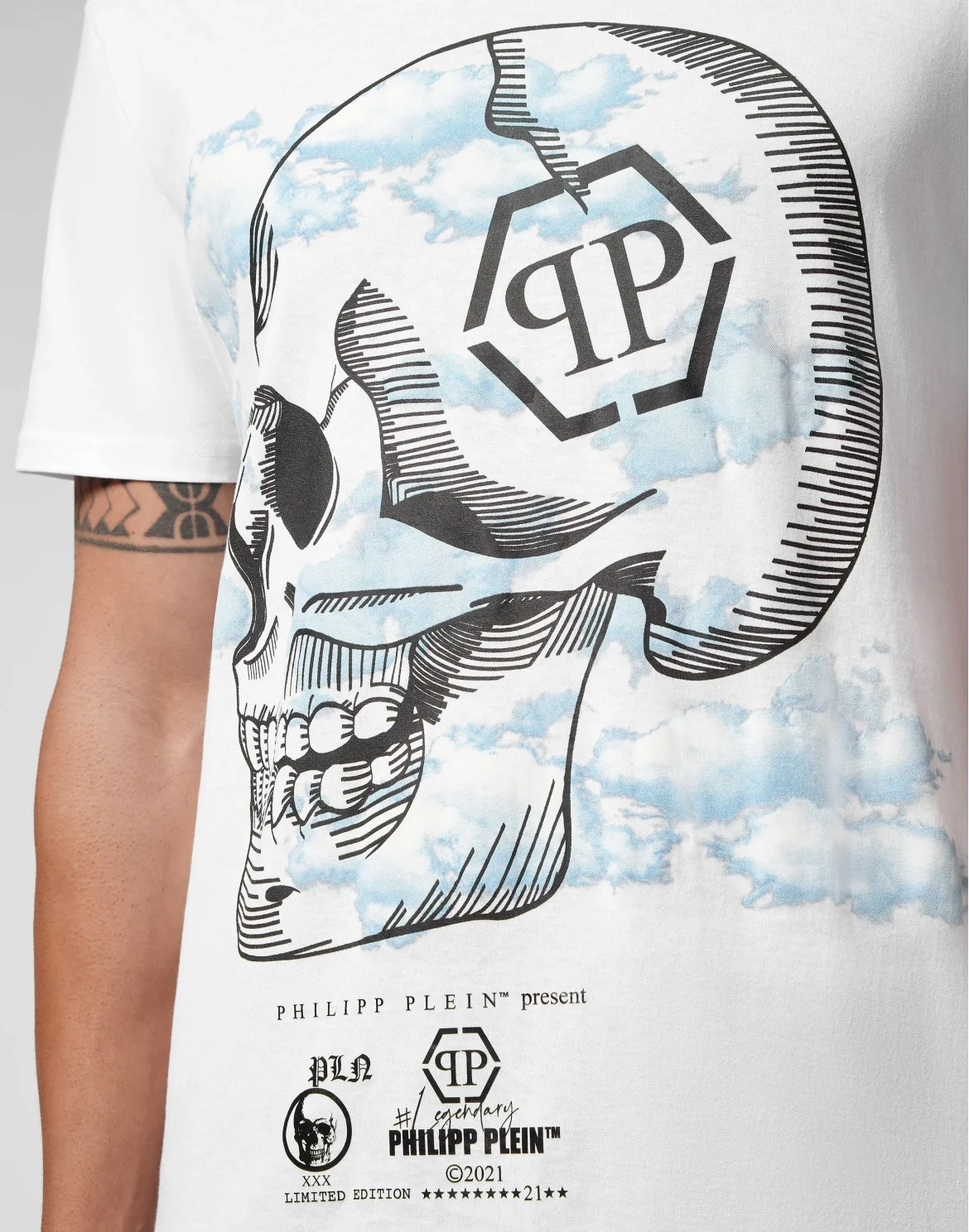 T-shirt Round Neck SS Clouds, цвет: Белый