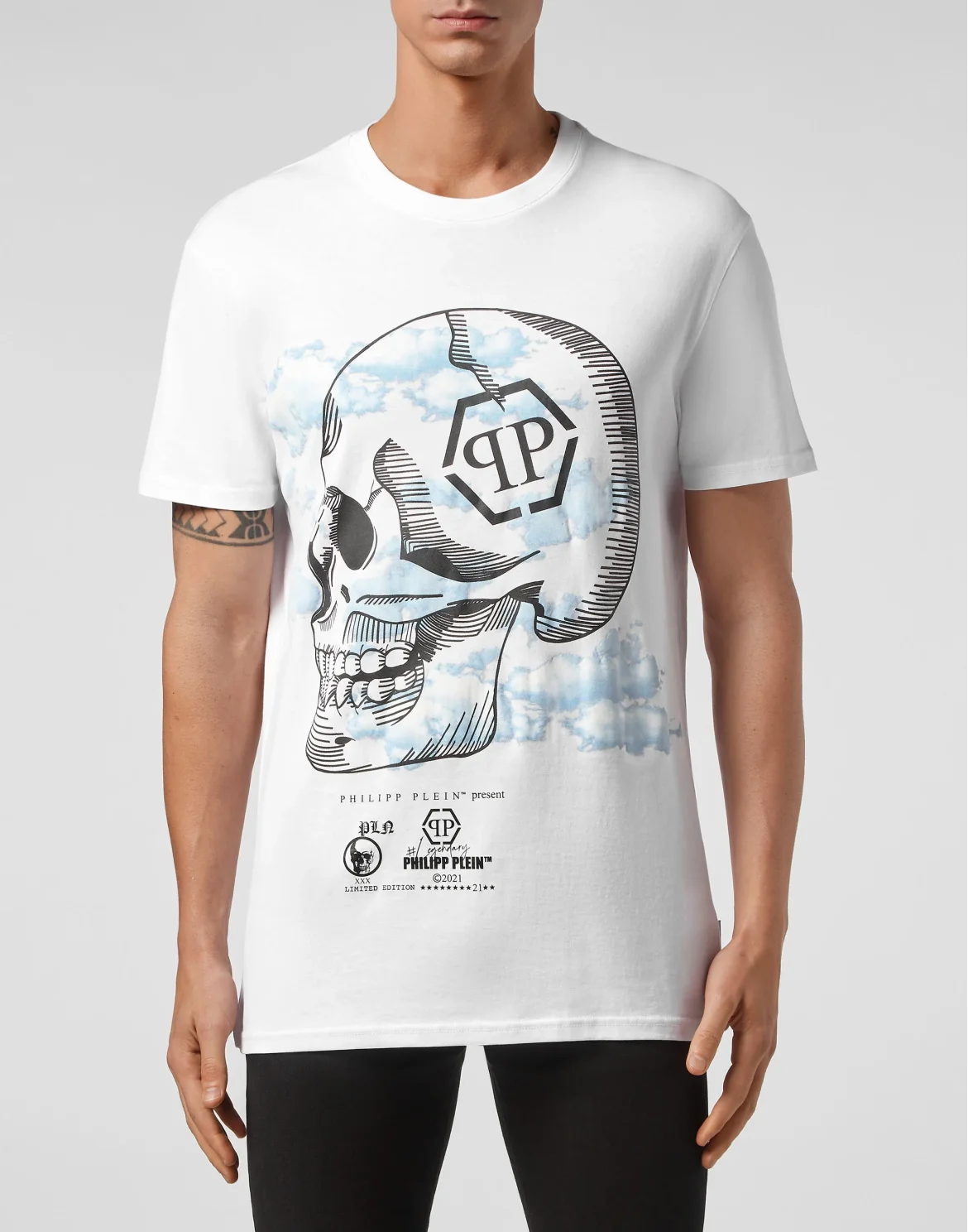 T-shirt Round Neck SS Clouds, цвет: Белый