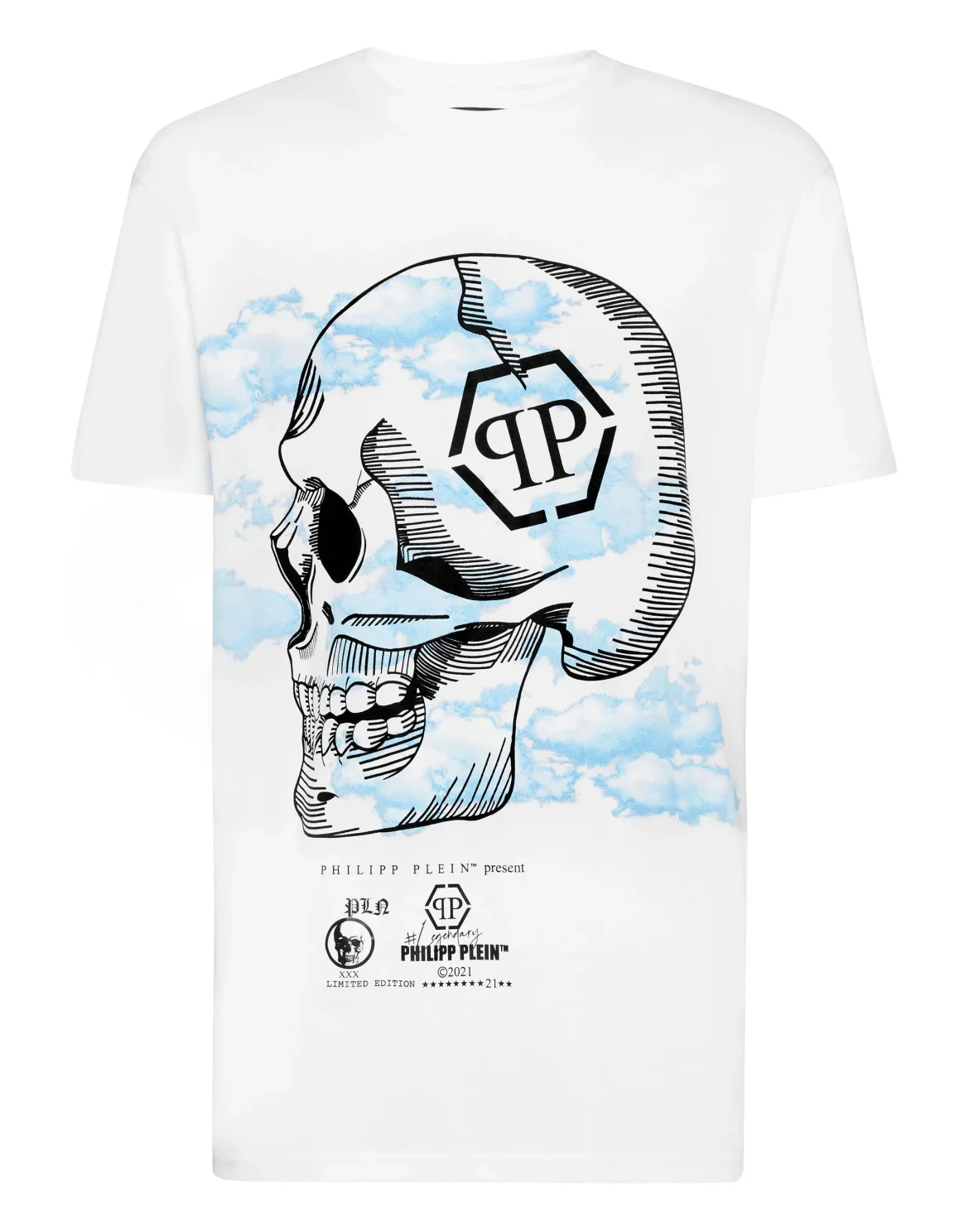 T-shirt Round Neck SS Clouds, цвет: Белый