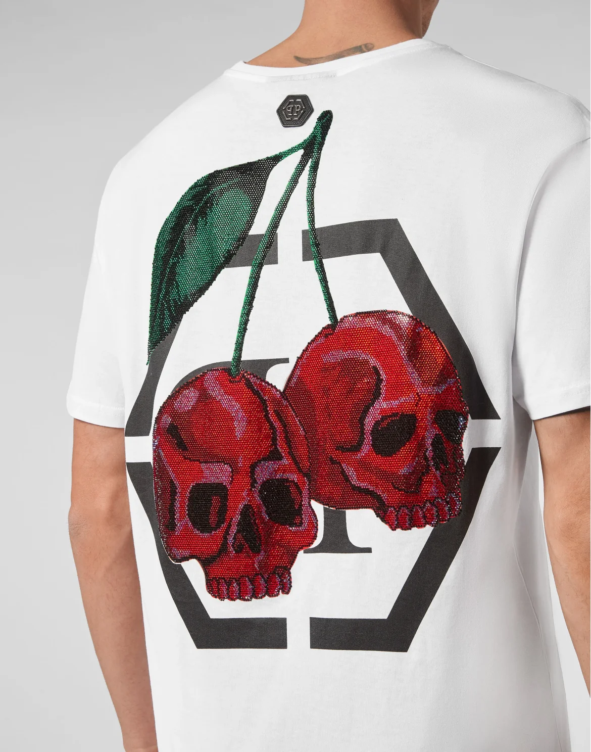 T-shirt Round Neck SS Cherries, цвет: Белый