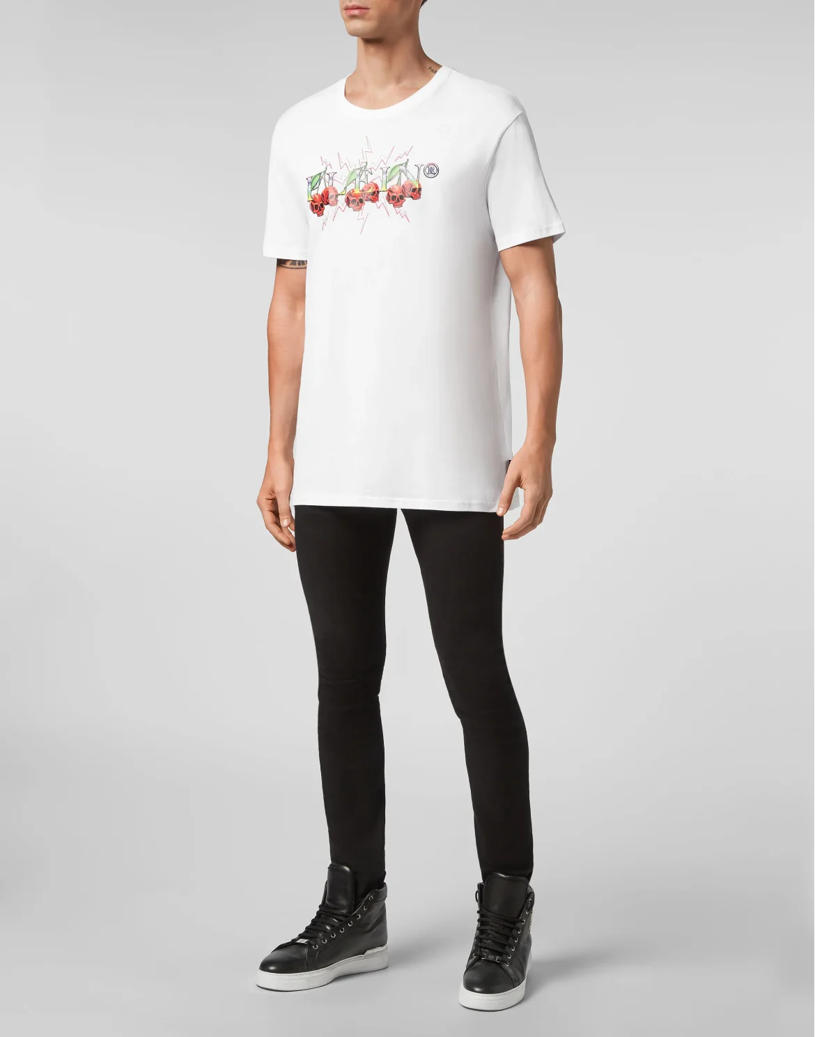 T-shirt Round Neck SS Cherries, цвет: Белый