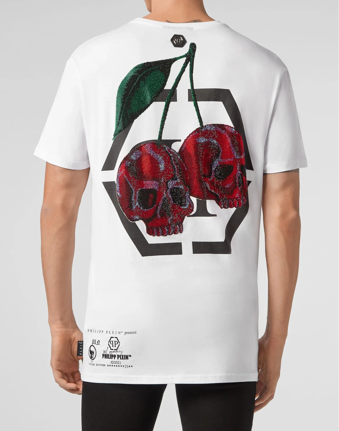 T-shirt Round Neck SS Cherries, цвет: Белый