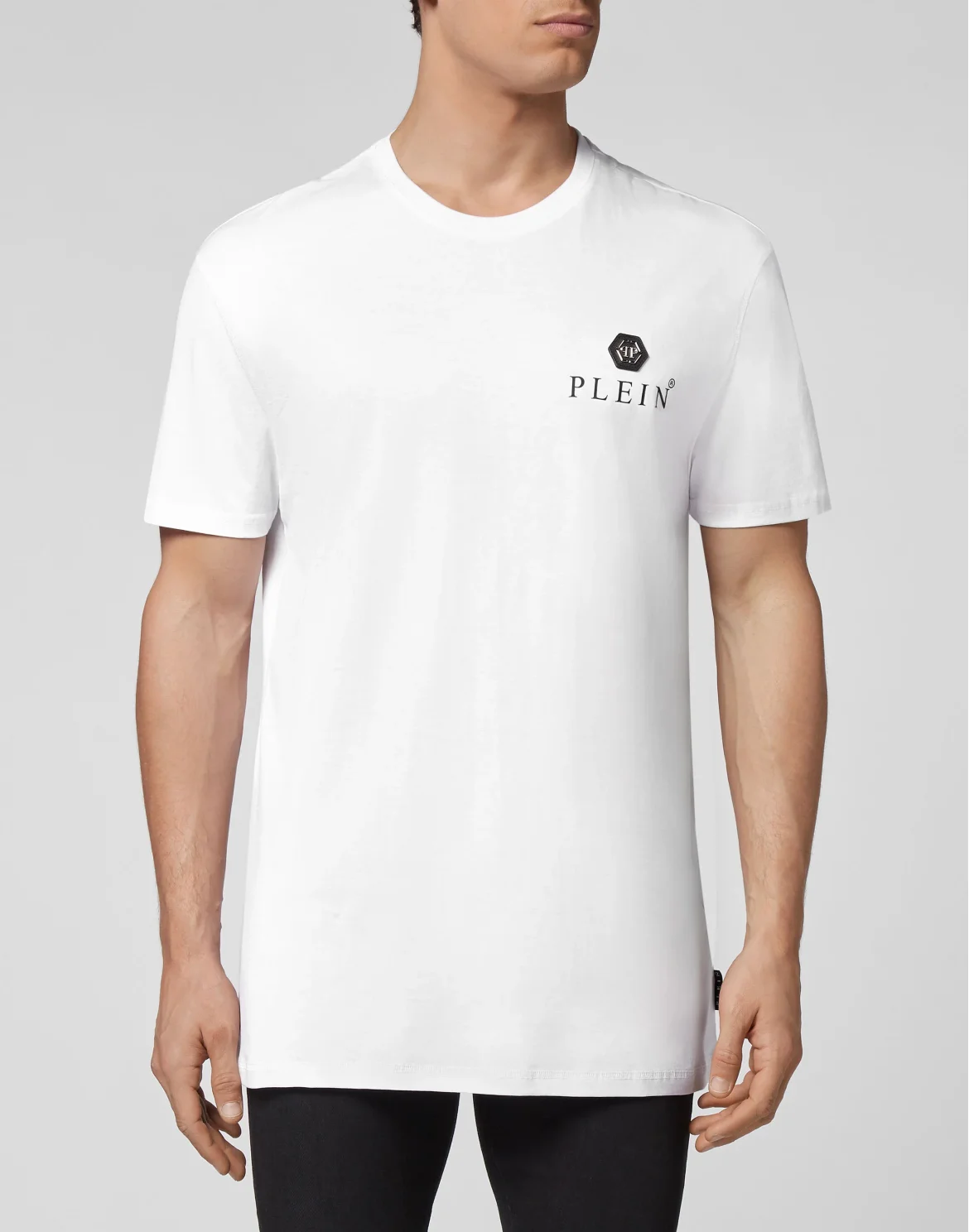 T-Shirt Oversize Round Neck SS Iconic Plein, цвет: Белый