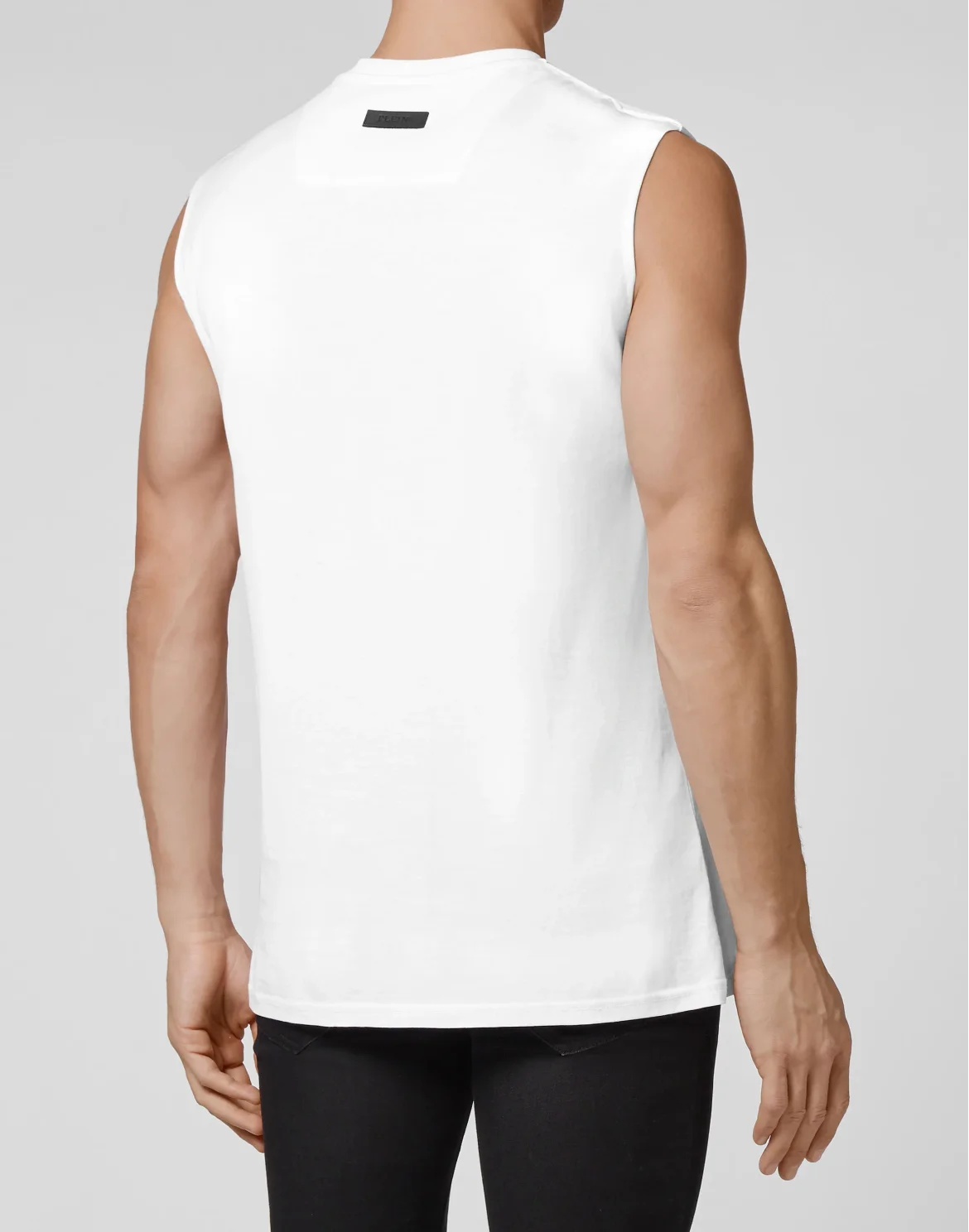 Sleeveless Top Iconic Plein, цвет: Белый
