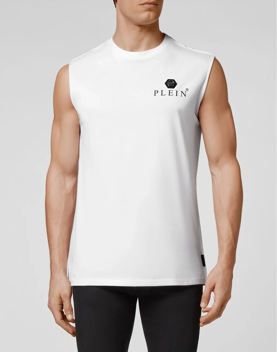 Sleeveless Top Iconic Plein, цвет: Белый