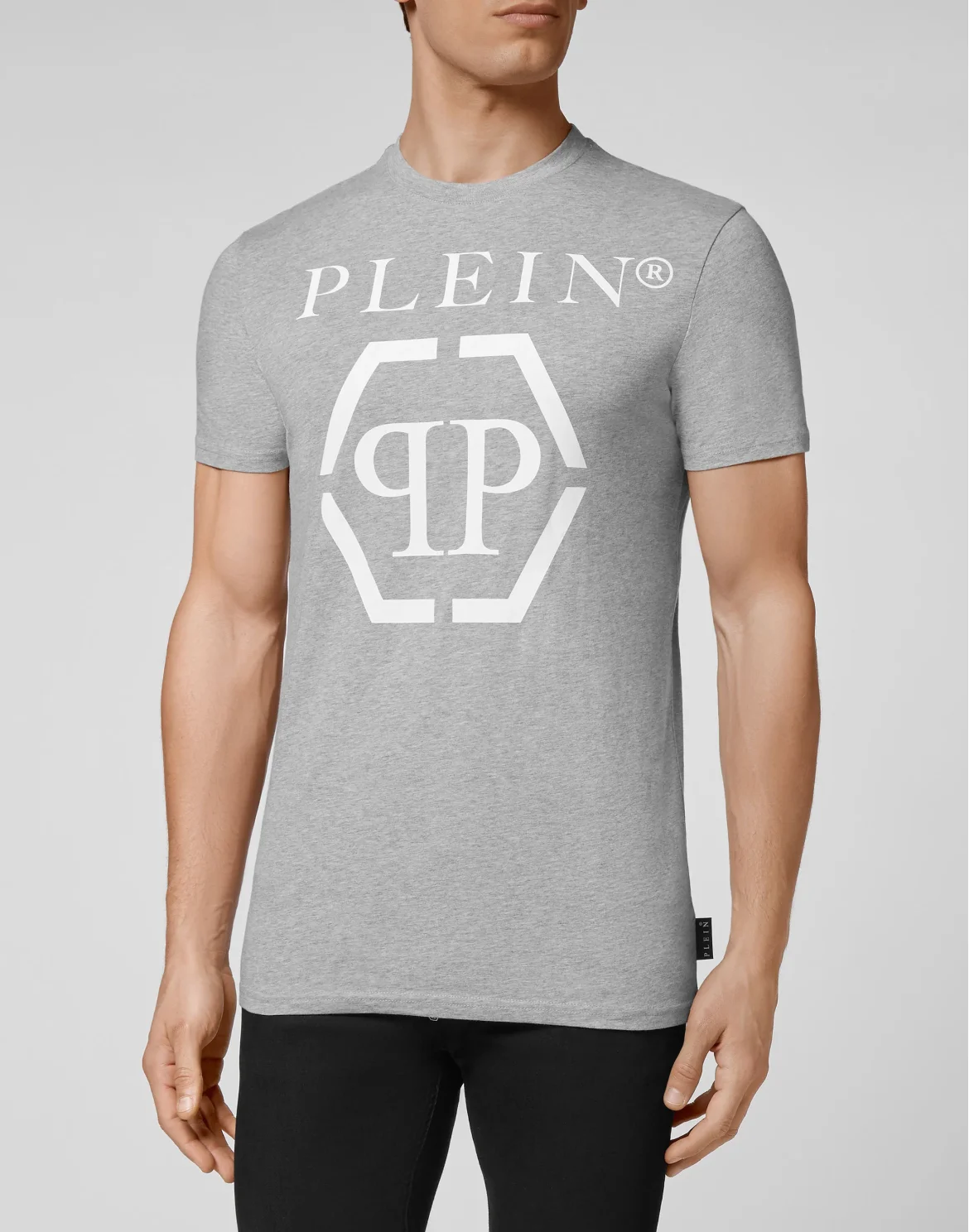 T-shirt Round Neck SS Hexagon, цвет: Серый