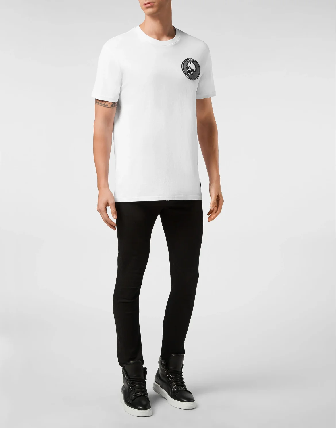T-shirt Round Neck SS Iconic Plein, цвет: Белый