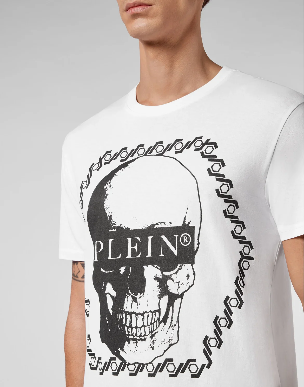 T-shirt Round Neck SS Skull, цвет: Белый