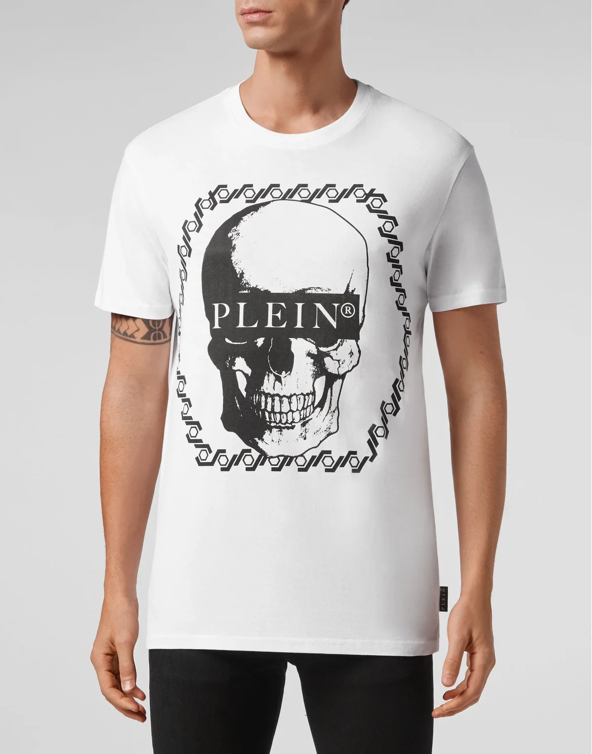 T-shirt Round Neck SS Skull, цвет: Белый