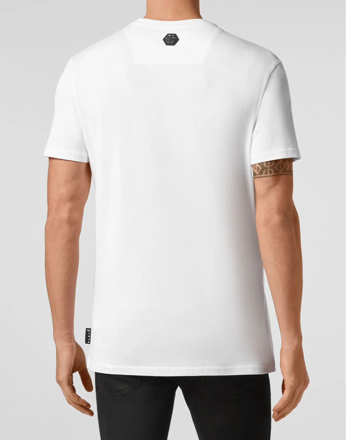 T-shirt Round Neck SS Skull crystal, цвет: Белый
