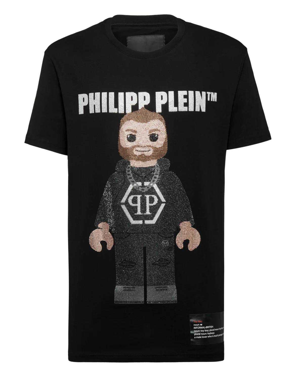 T-shirt Round Neck SS Crystal Philipp Plein TM, цвет: Черный