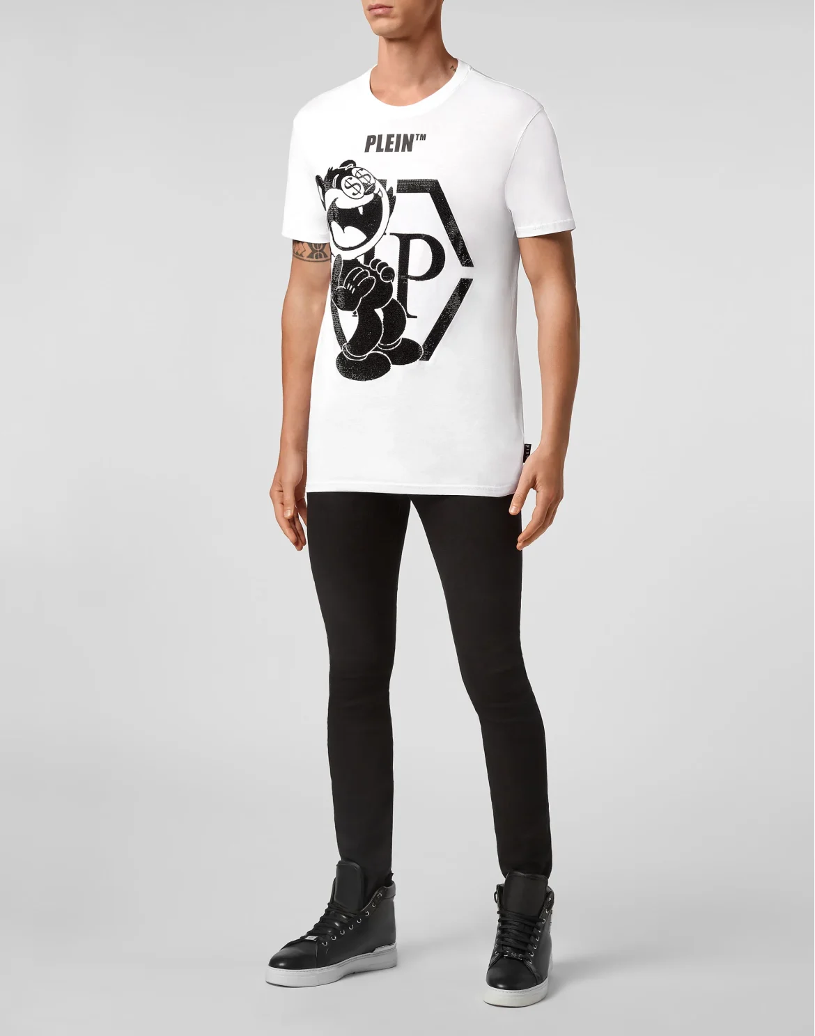 T-shirt Round Neck SS Philipp Plein TM, цвет: Белый