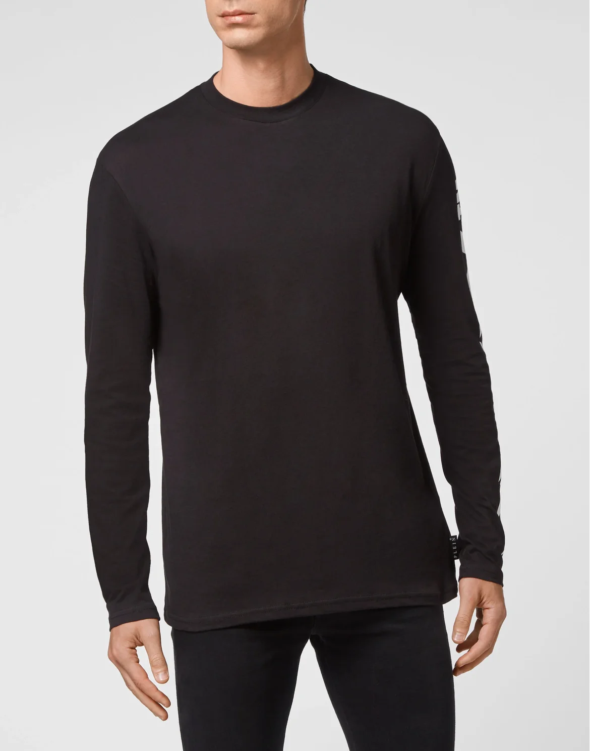 T-shirt Round Neck LS, цвет: Черный