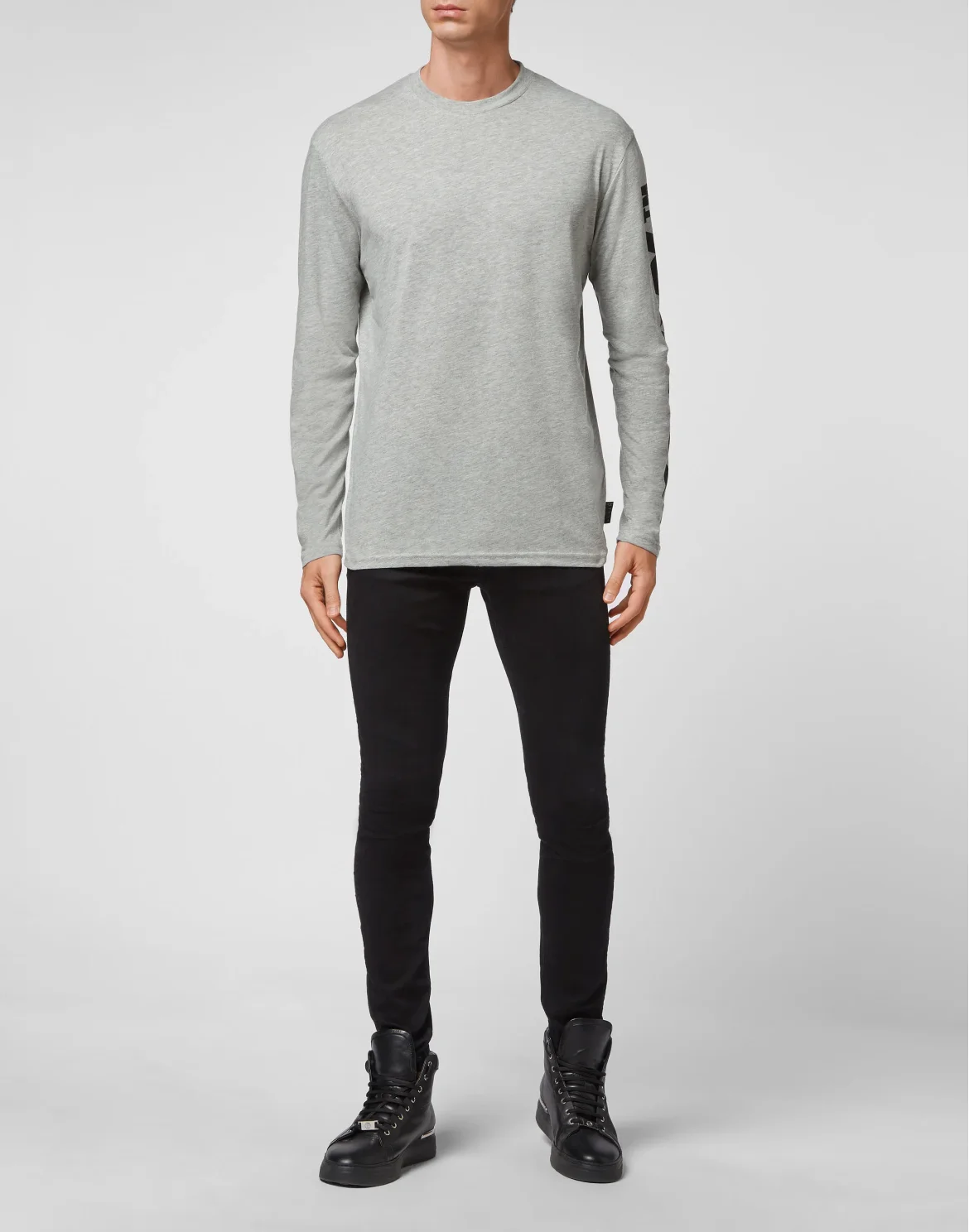 T-shirt Round Neck LS, цвет: Серый