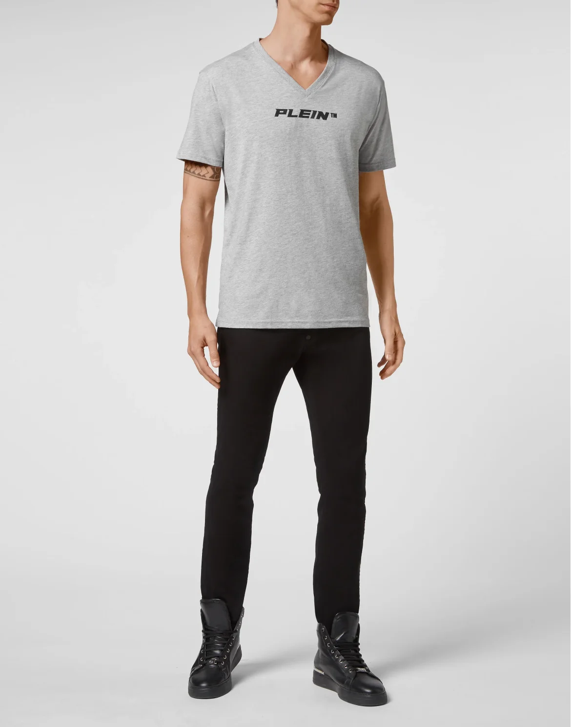 T-shirt V-Neck SS, цвет: Серый