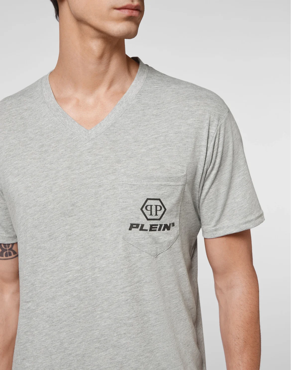 T-shirt V-Neck SS, цвет: Серый