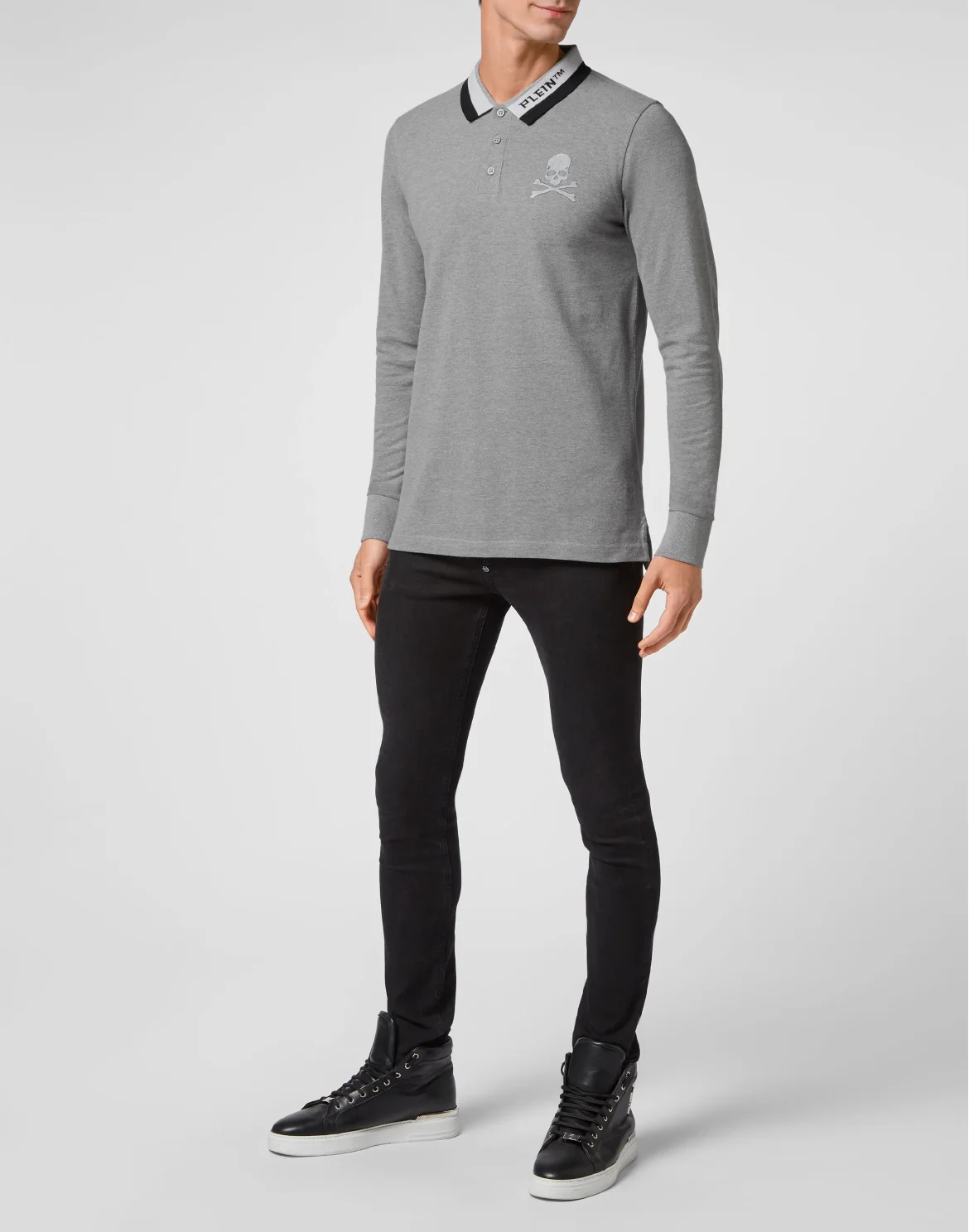Polo shirt LS, цвет: Серый