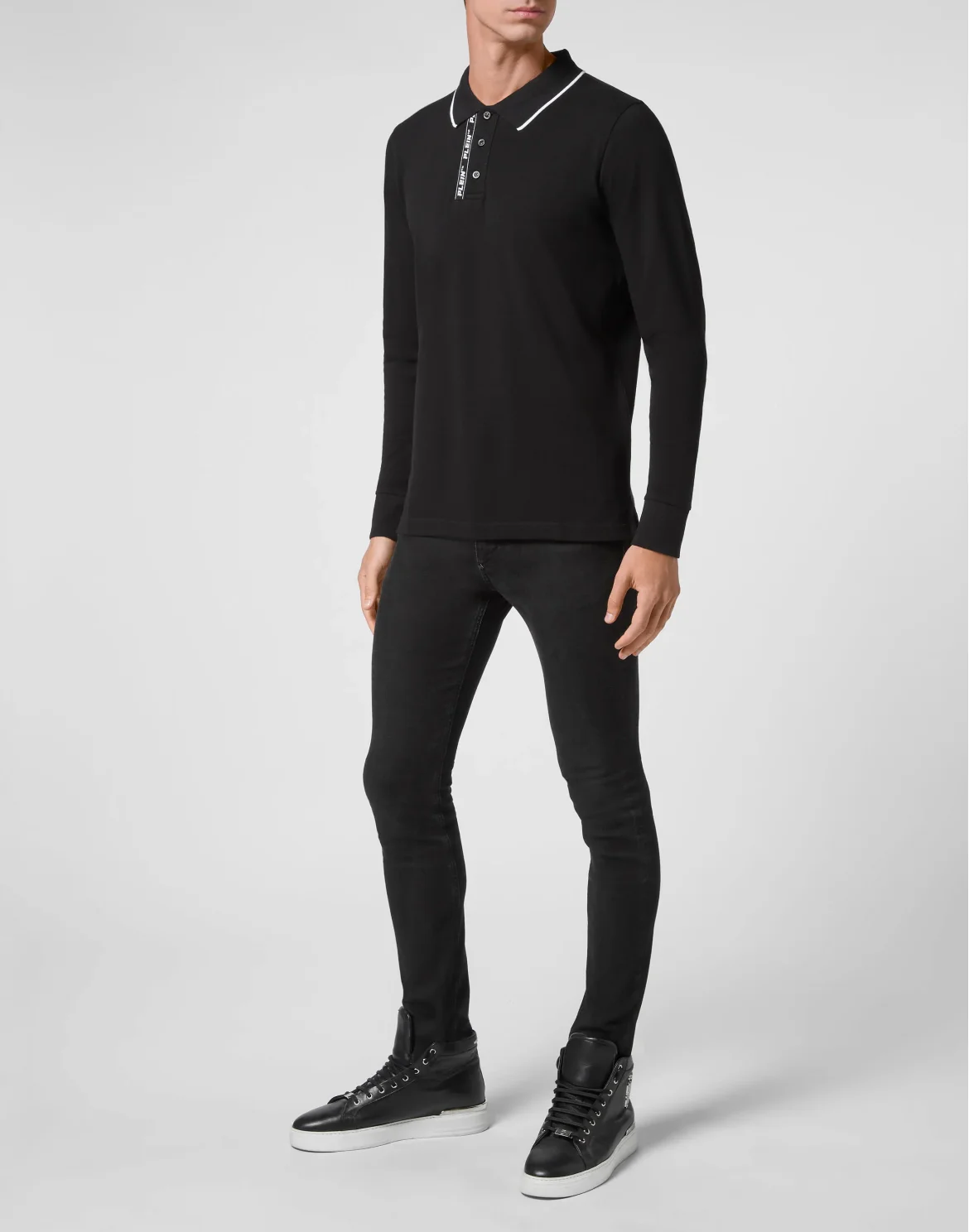 Polo shirt LS, цвет: Черный