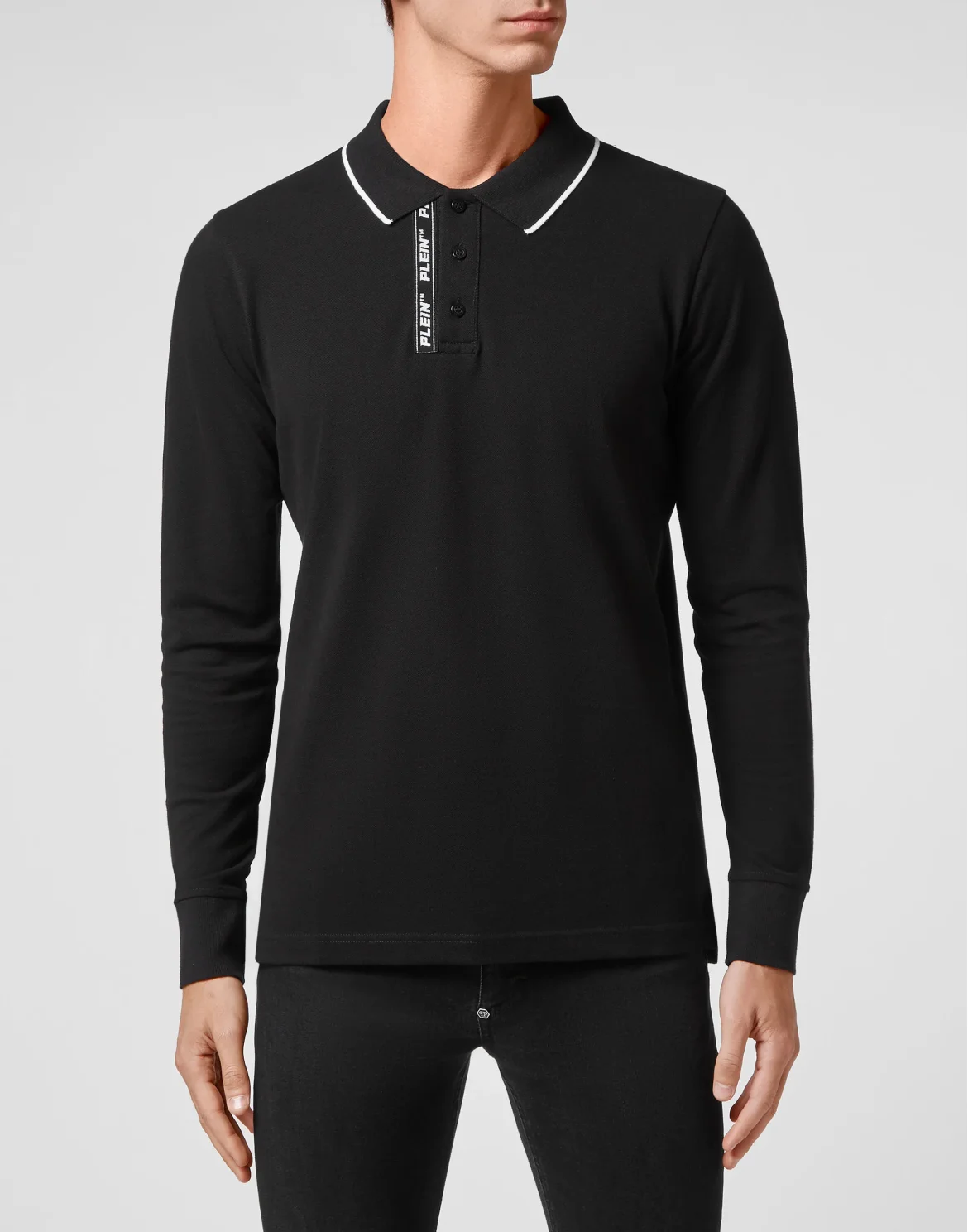 Polo shirt LS, цвет: Черный