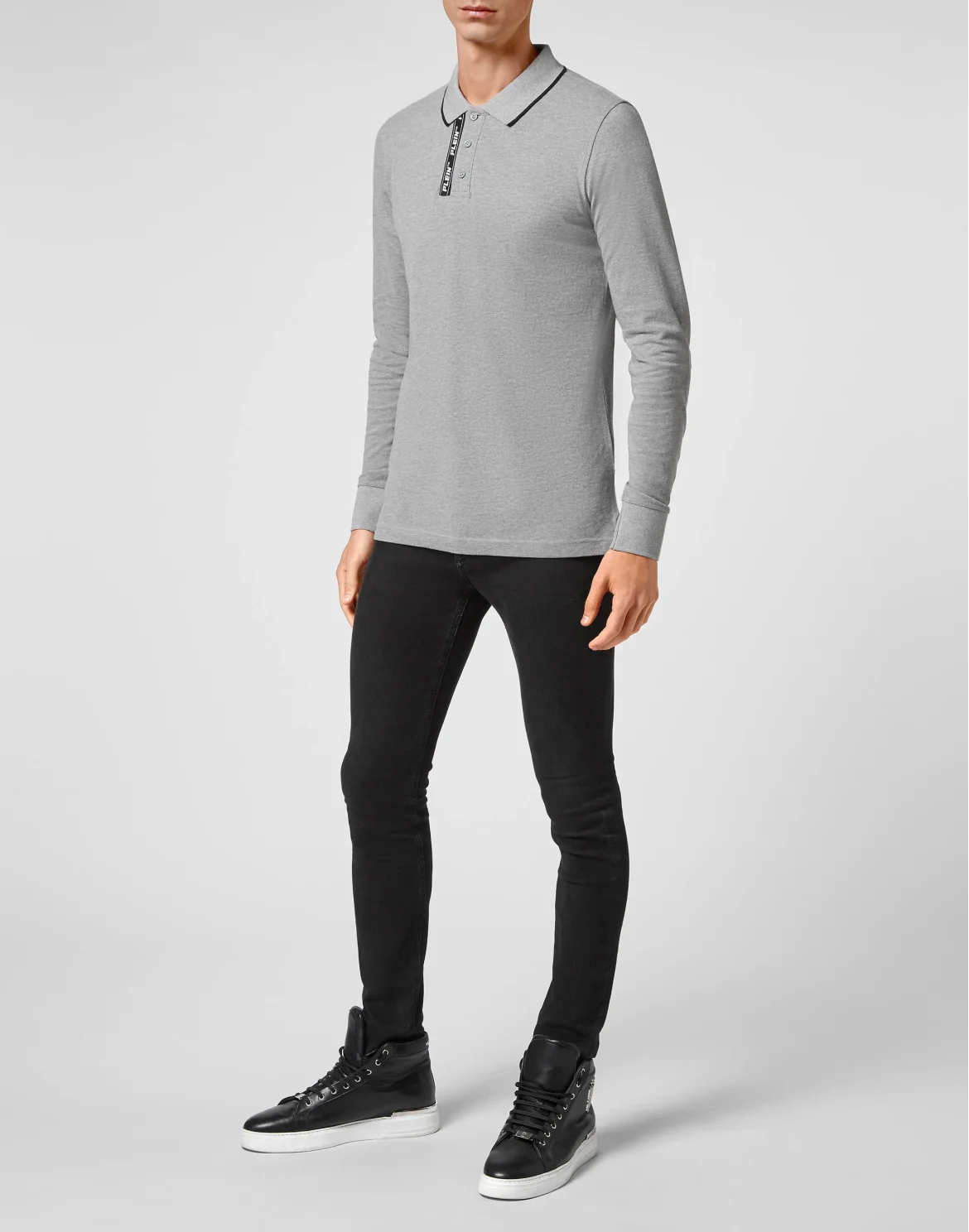 Polo shirt LS, цвет: Серый