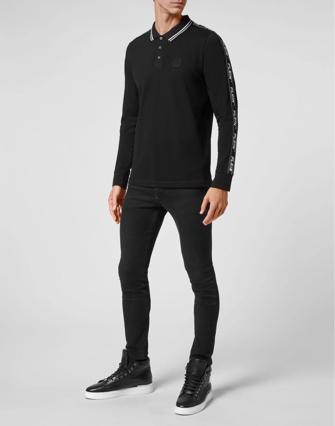 Polo shirt LS, цвет: Черный