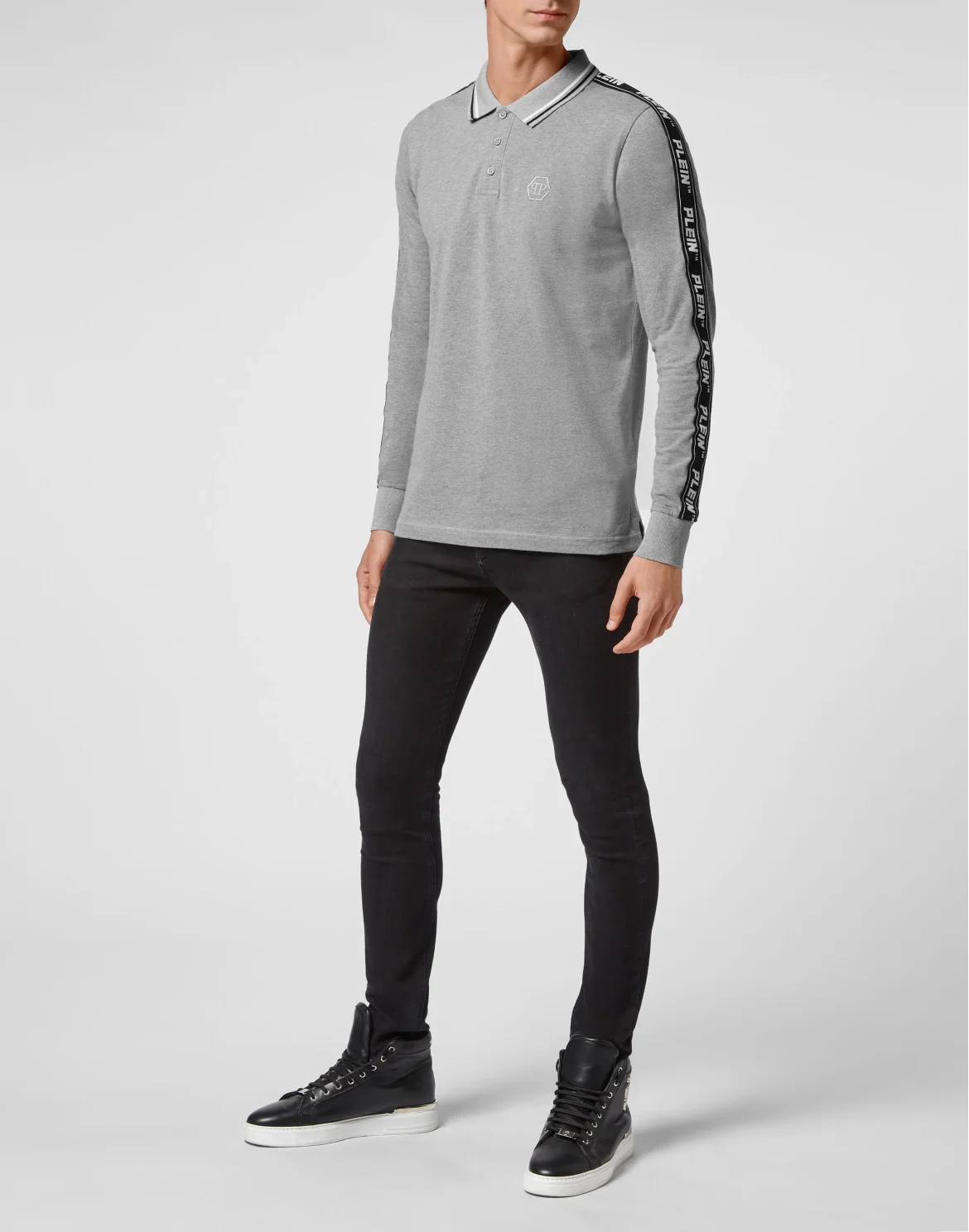 Polo shirt LS, цвет: Серый