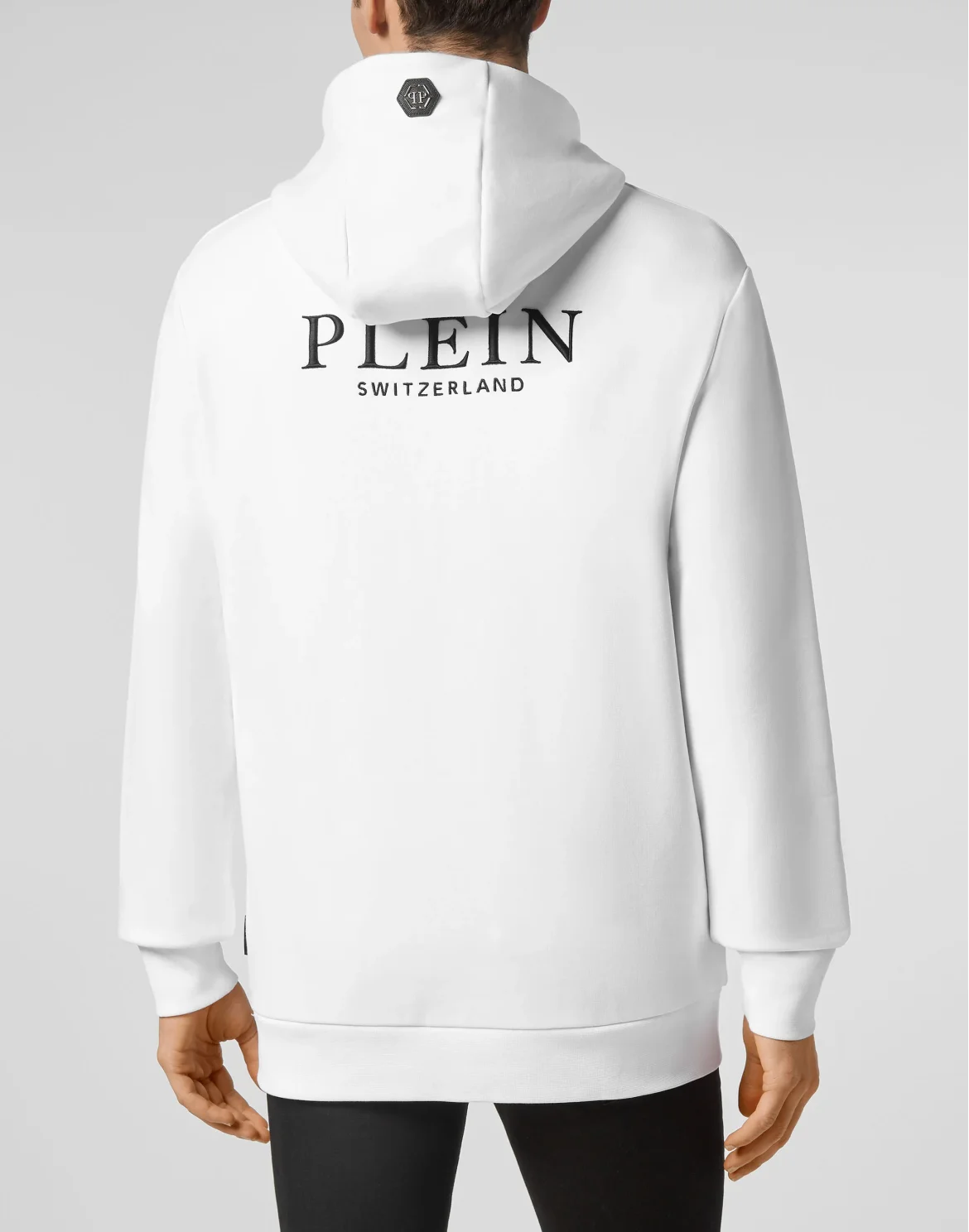 Hoodie sweatshirt Outline Skull crystal, цвет: Белый