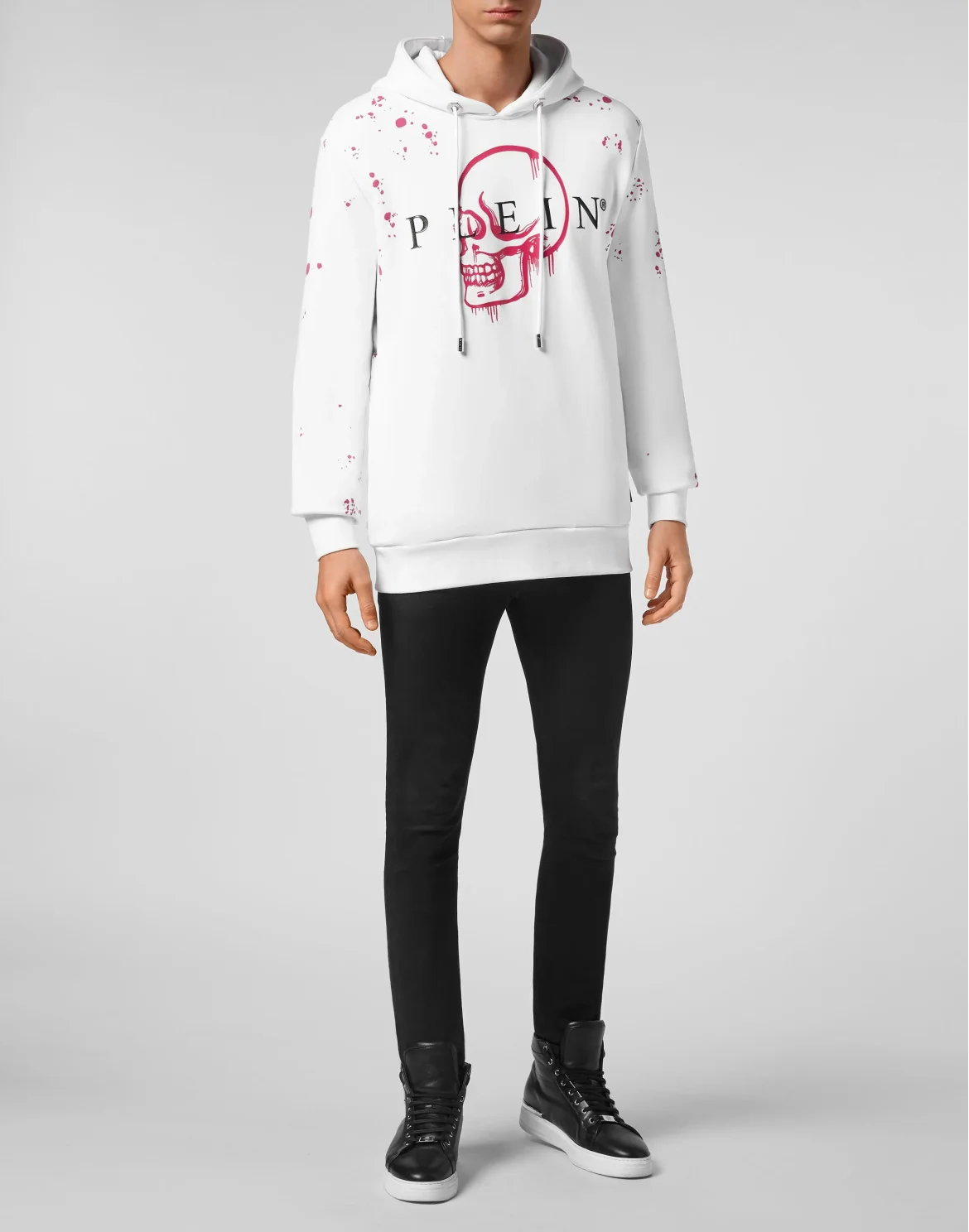 Hoodie sweatshirt Skull, цвет: Белый