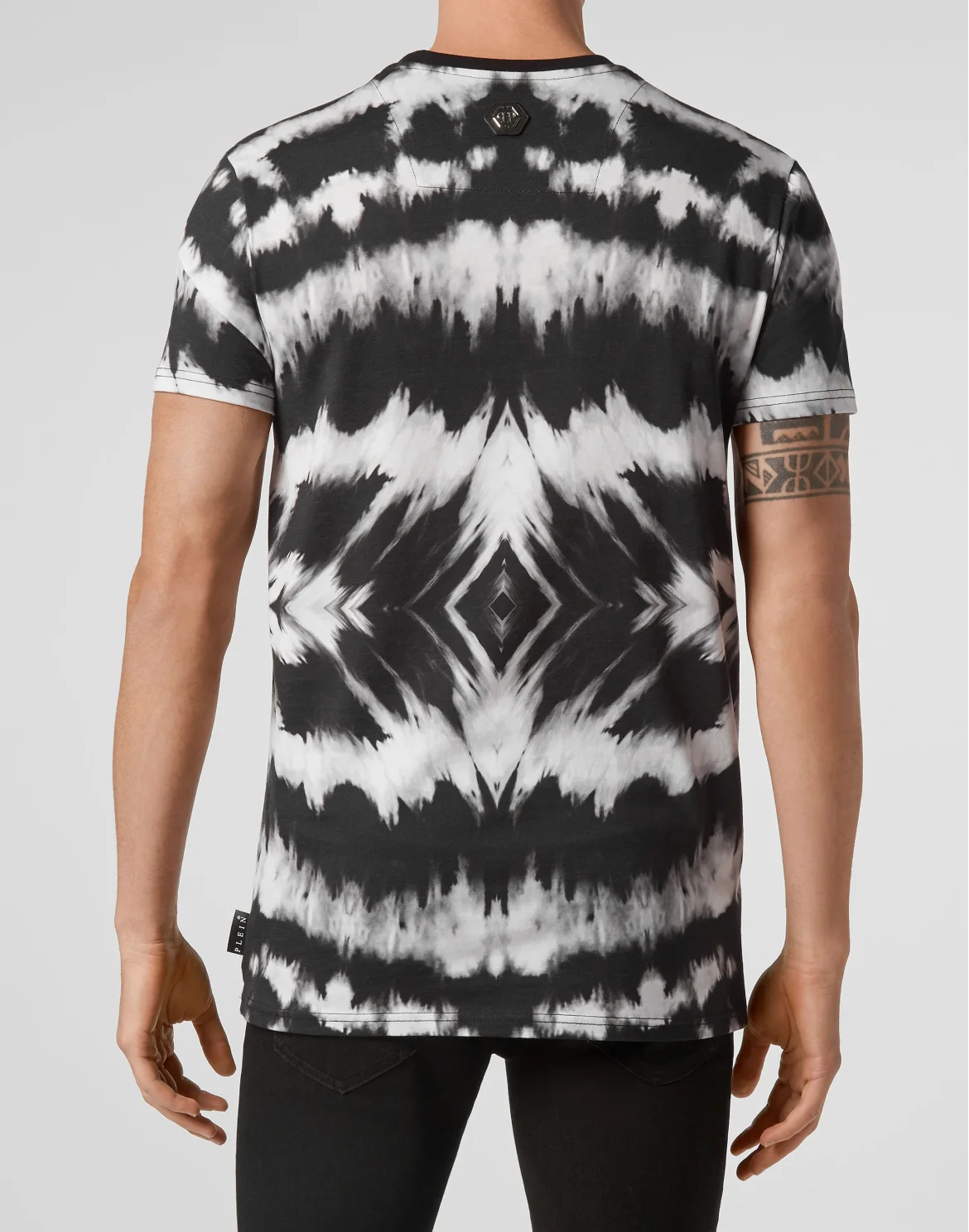 T-shirt Round Neck SS Tie dye, цвет: Черный