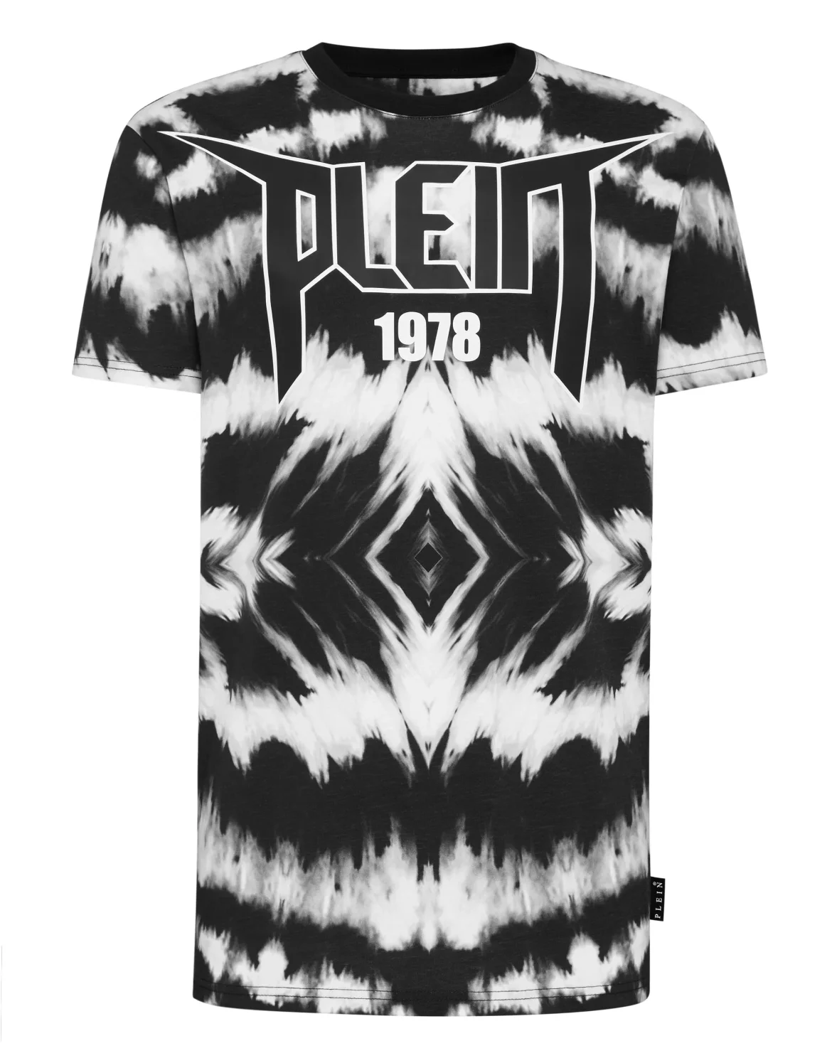 T-shirt Round Neck SS Tie dye, цвет: Черный