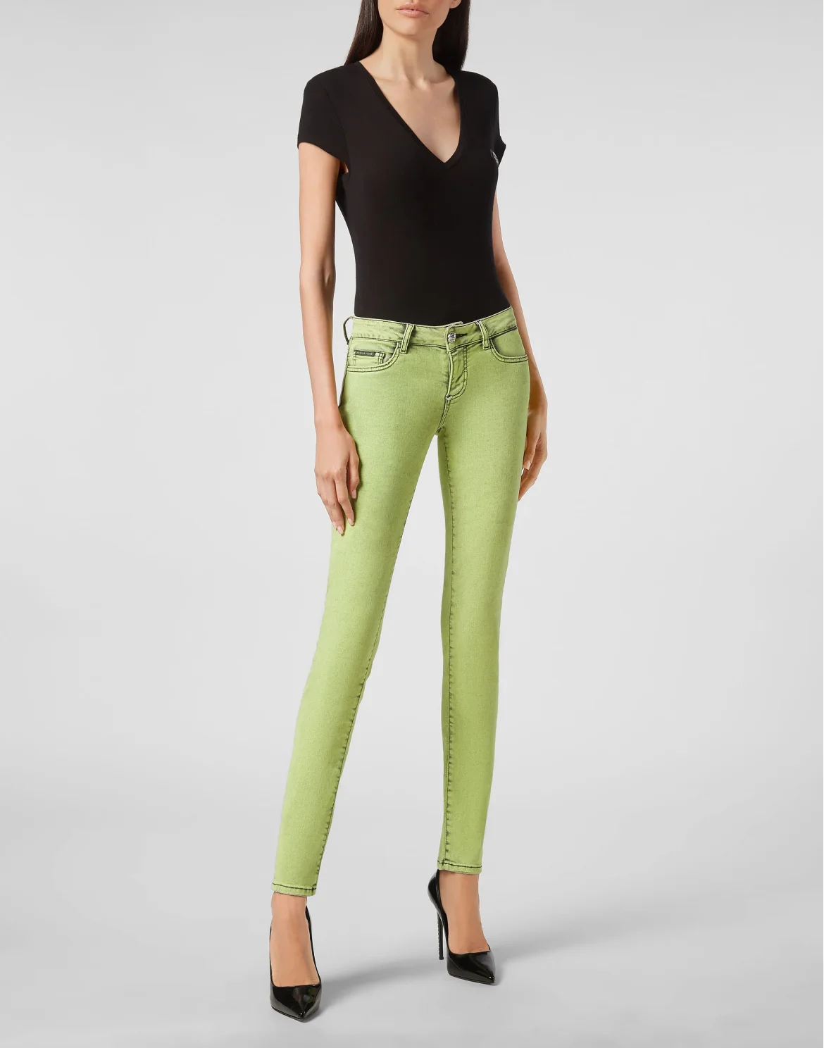 Slim Fit Colorful, цвет: Зеленый