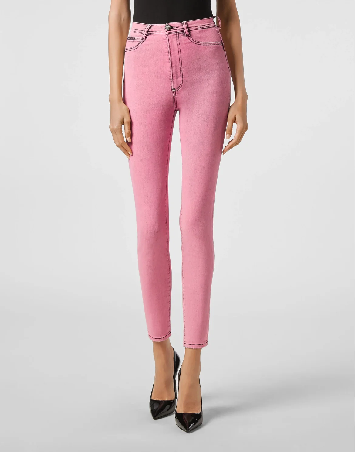 Super High Waist Jegging Colorful, цвет: Розовый
