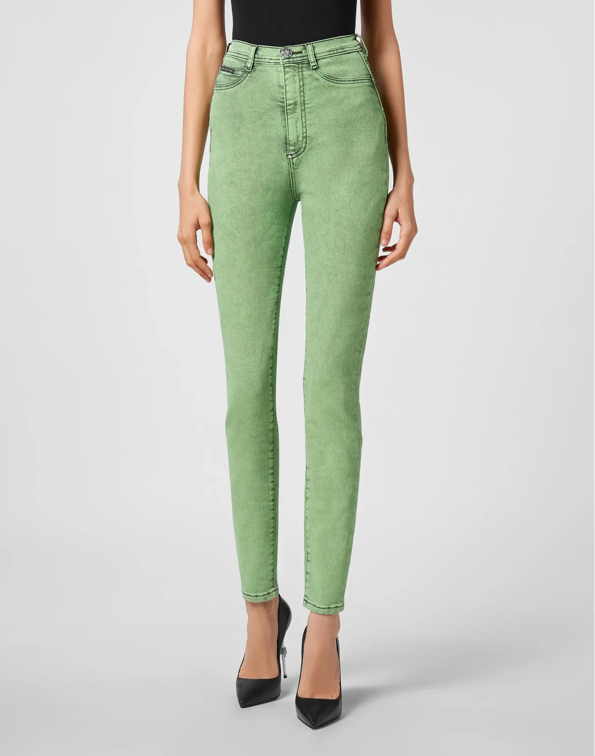 Super High Waist Jegging Colorful, цвет: Зеленый