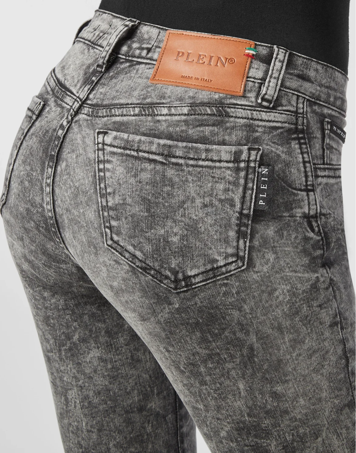 High Waist Jegging Pins Iconic Plein, цвет: Серый