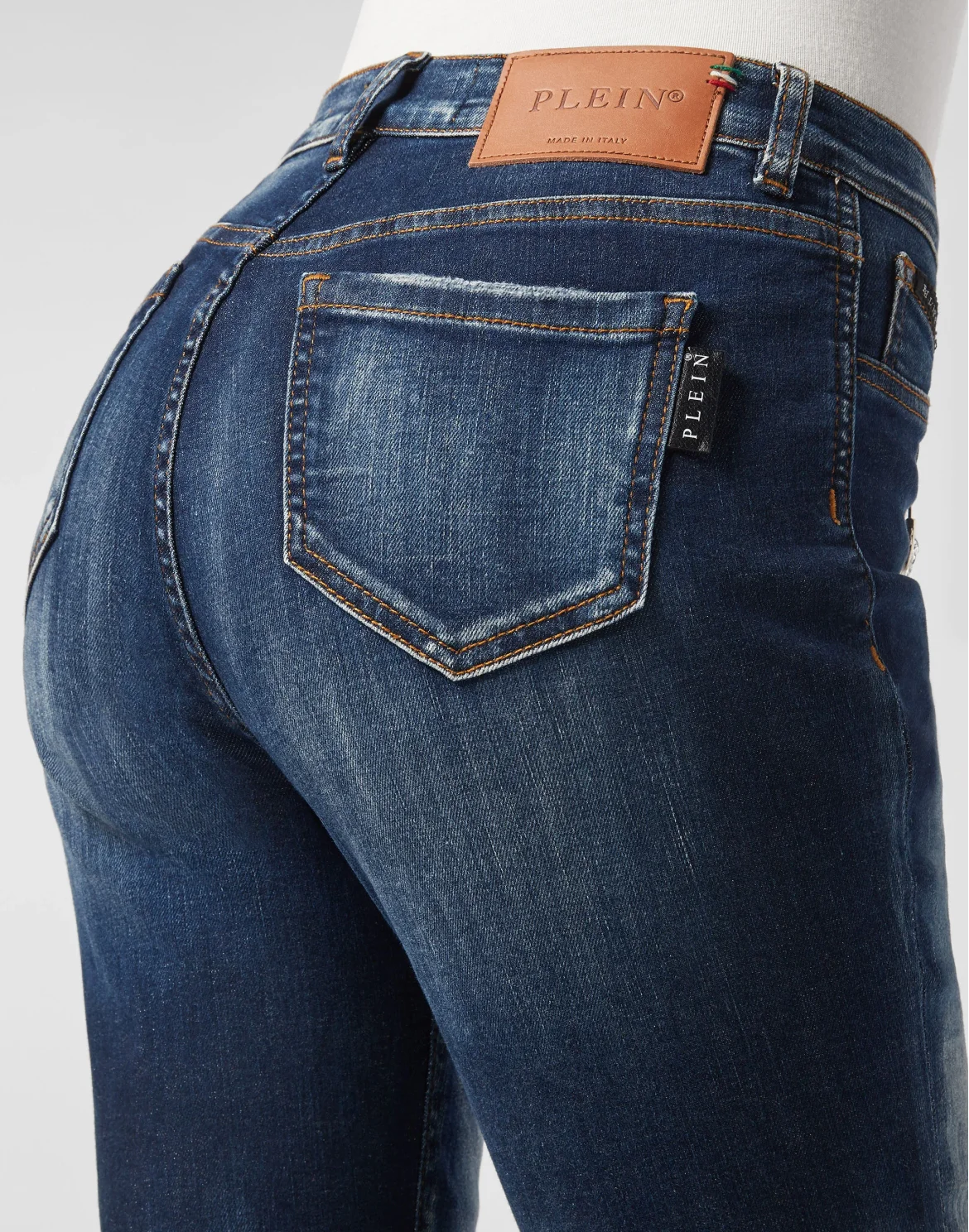 High Waist Jegging Pins Iconic Plein, цвет: Синий