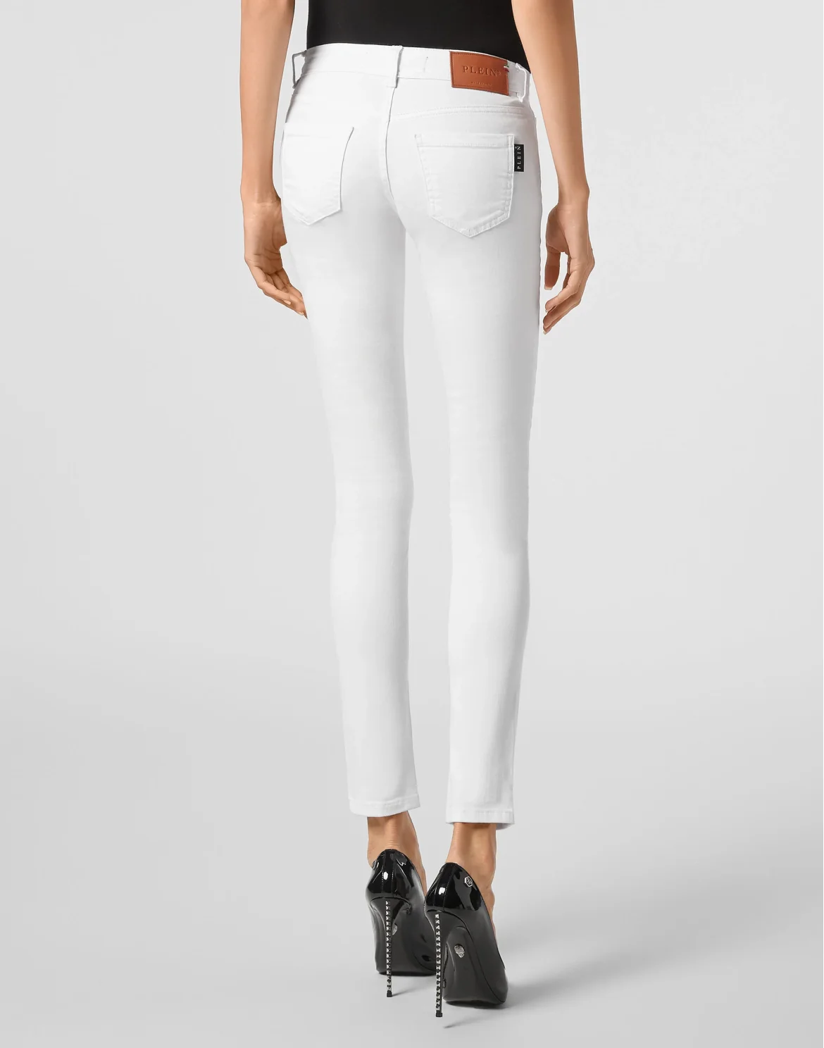 Slim Fit Pins Iconic Plein, цвет: Белый
