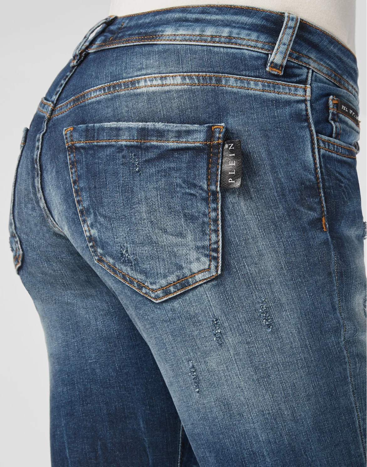 Slim Fit Pins Iconic Plein, цвет: Синий
