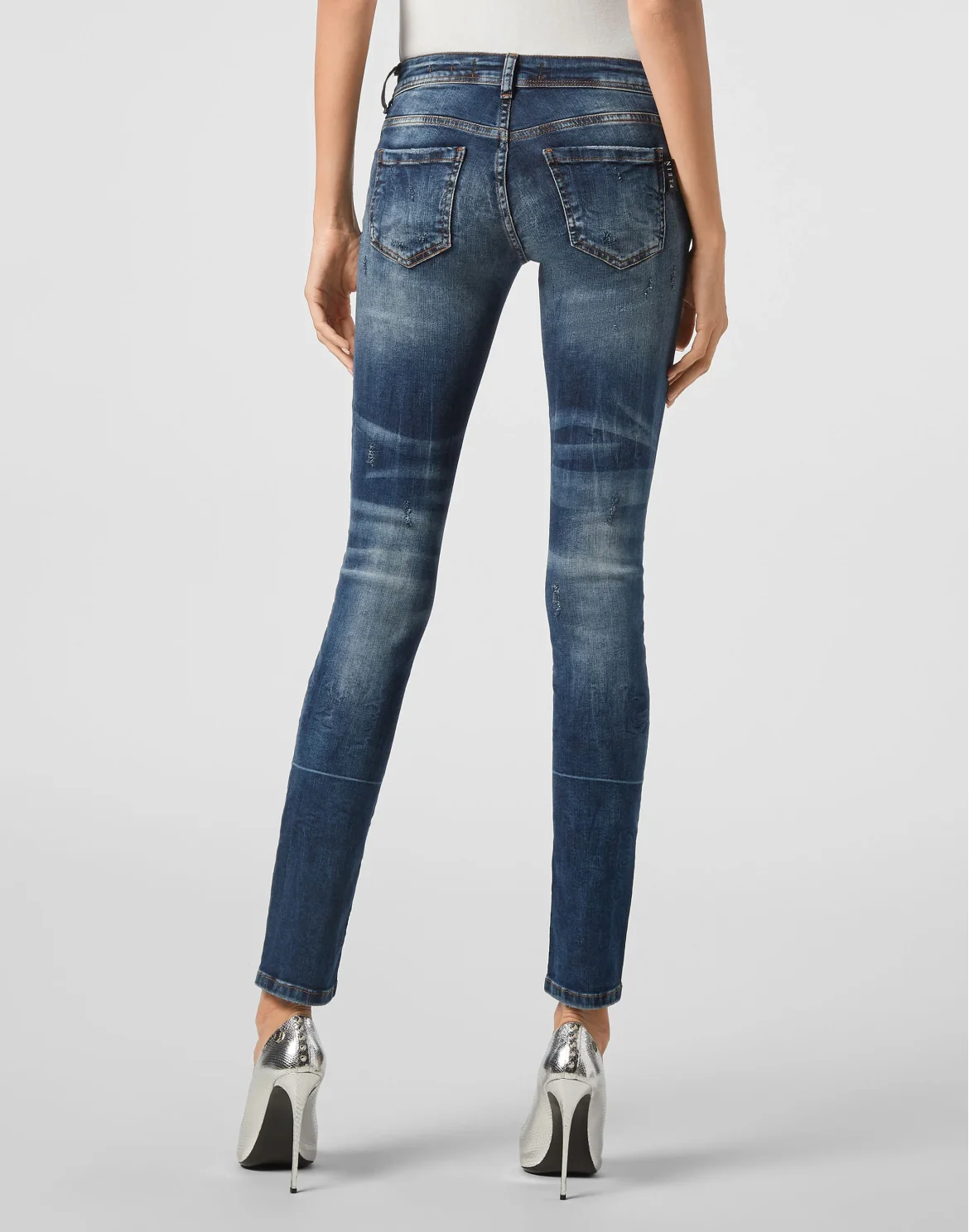 Slim Fit Pins Iconic Plein, цвет: Синий