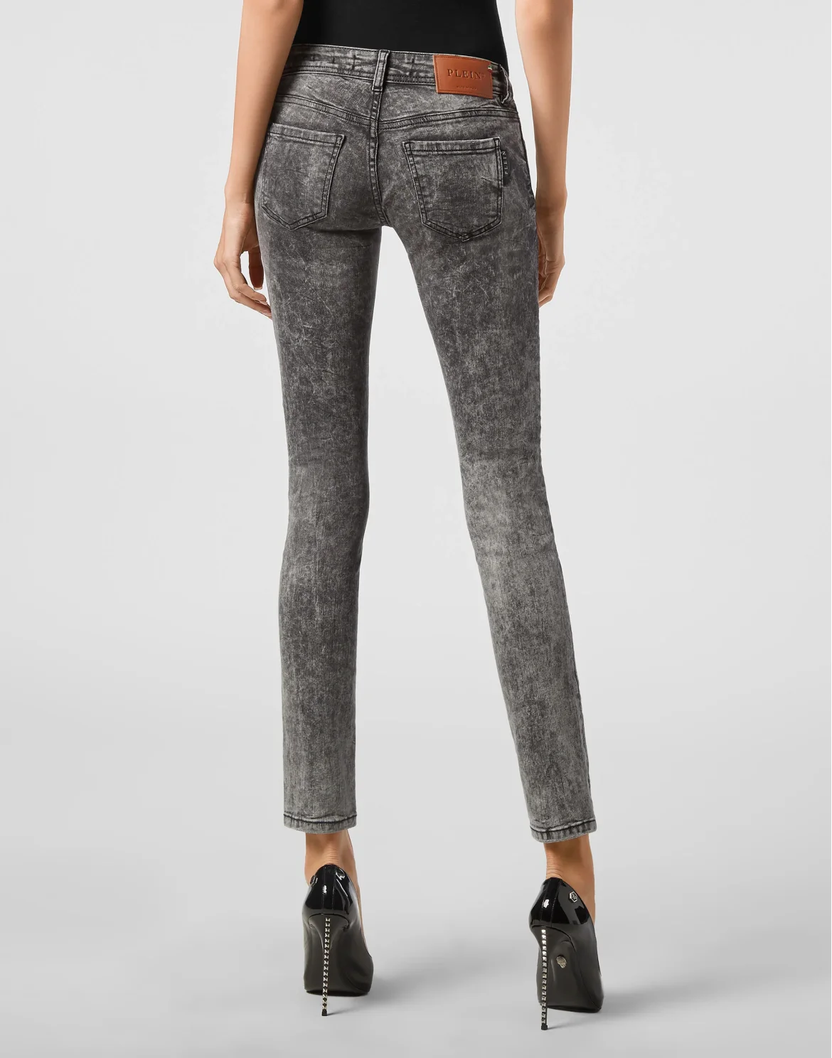 Slim Fit Pins Iconic Plein, цвет: Серый