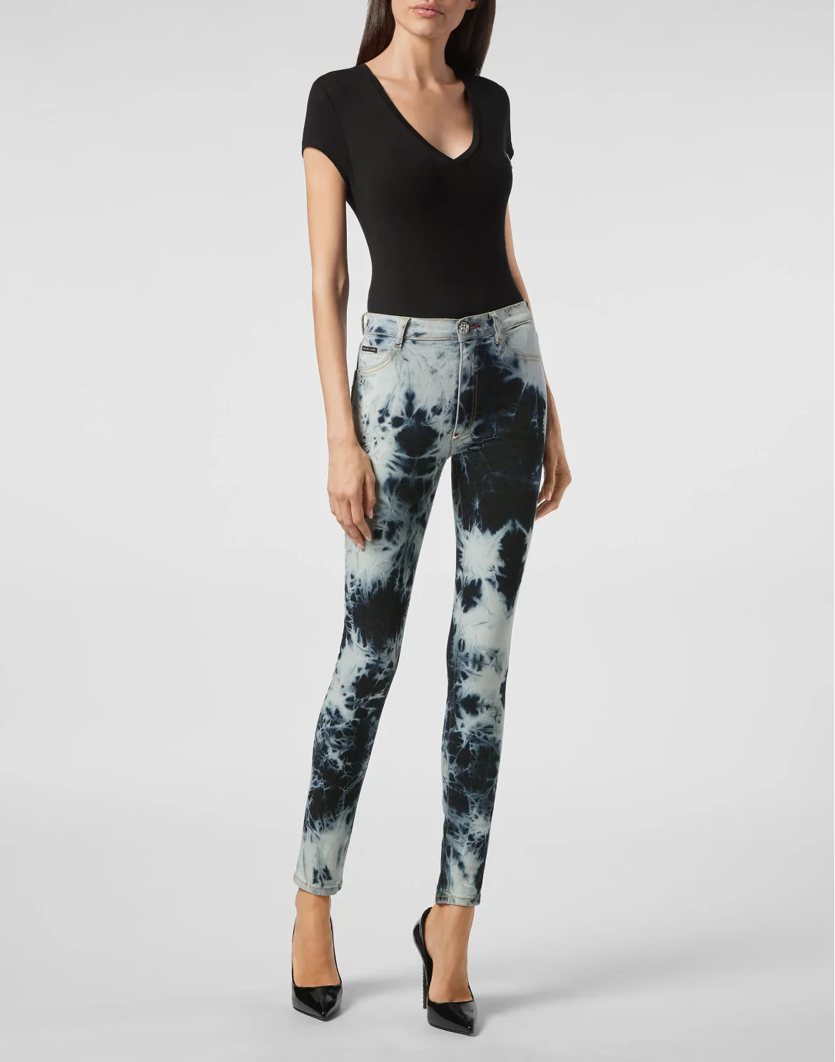 High Super High Waist Jegging Bleached, цвет: Голубой