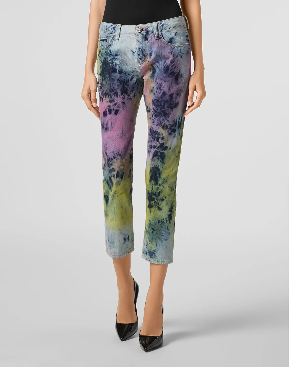 Boyfriend Bleached Tie dye, цвет: Мультиколор