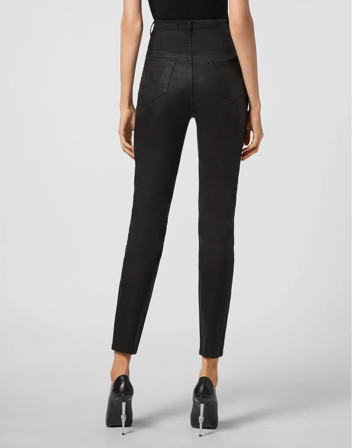 Super High Waist Jegging Iconic Plein, цвет: Черный