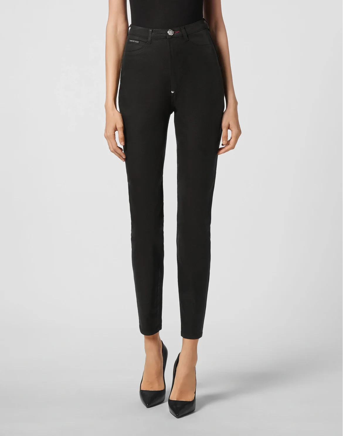 Super High Waist Jegging Iconic Plein, цвет: Черный