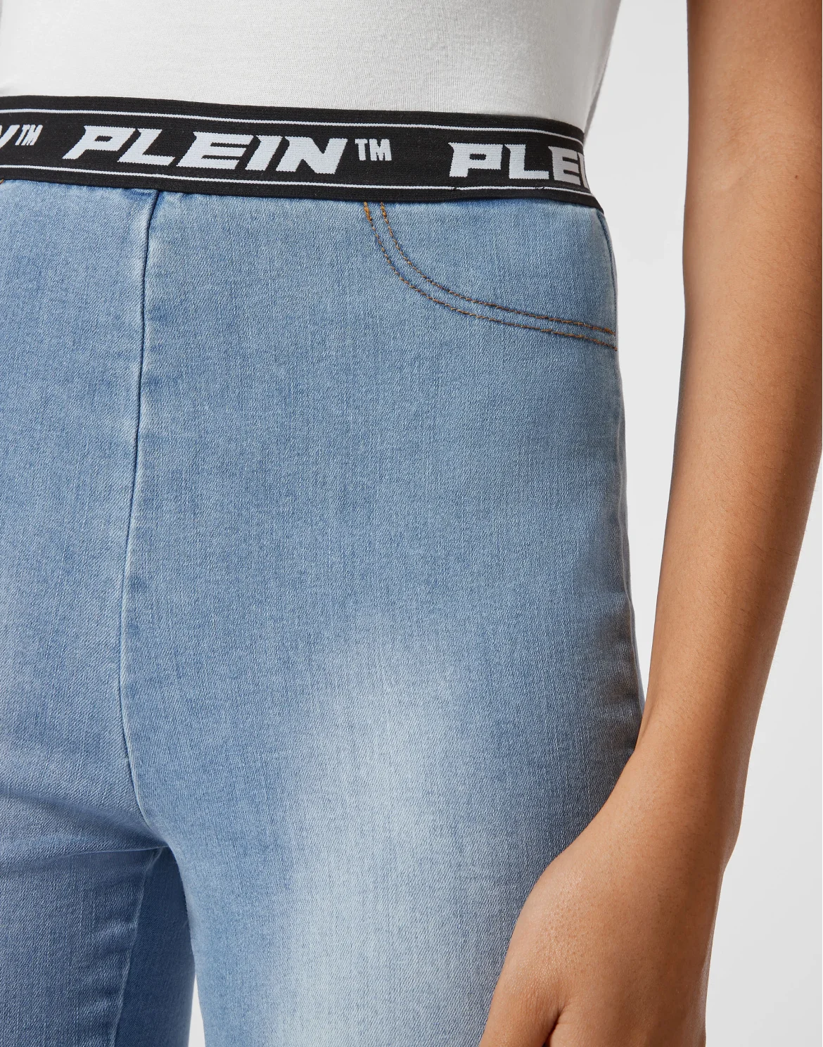 Denim Super High Waist Legging, цвет: Черный