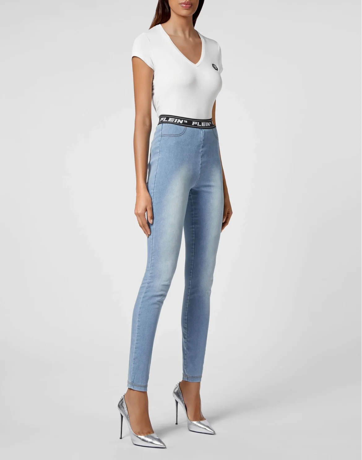 Denim Super High Waist Legging, цвет: Черный