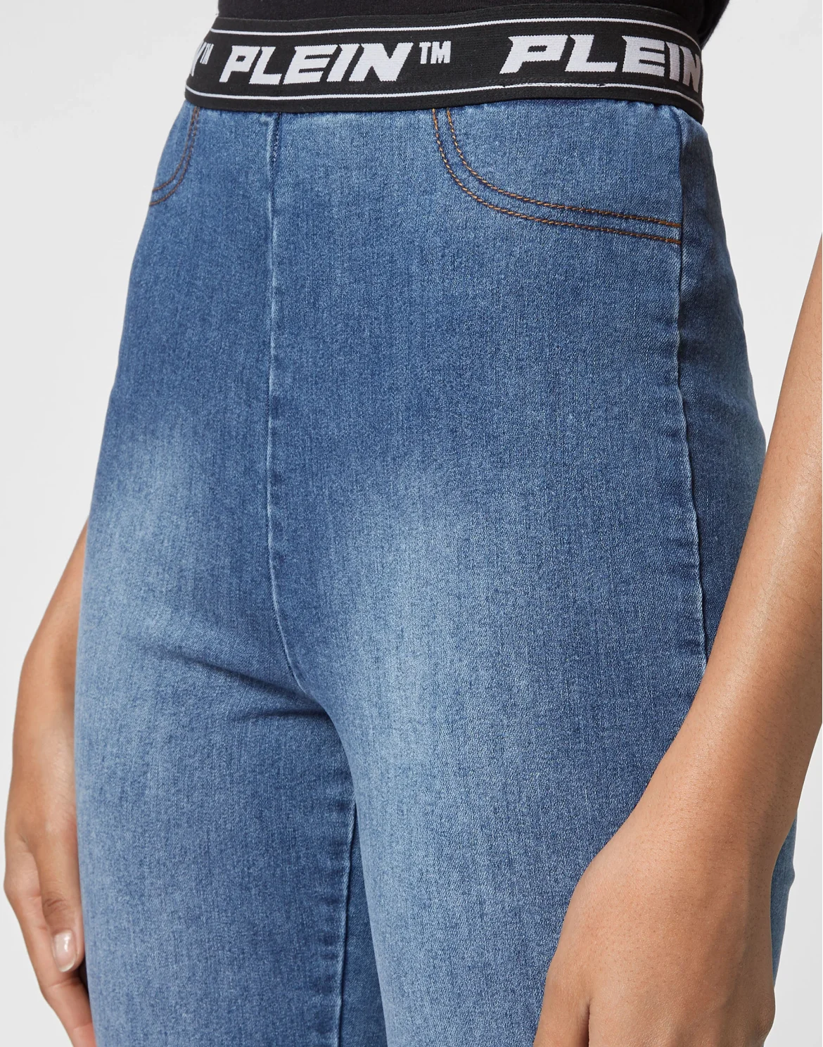 Denim Super High Waist Legging, цвет: Синий
