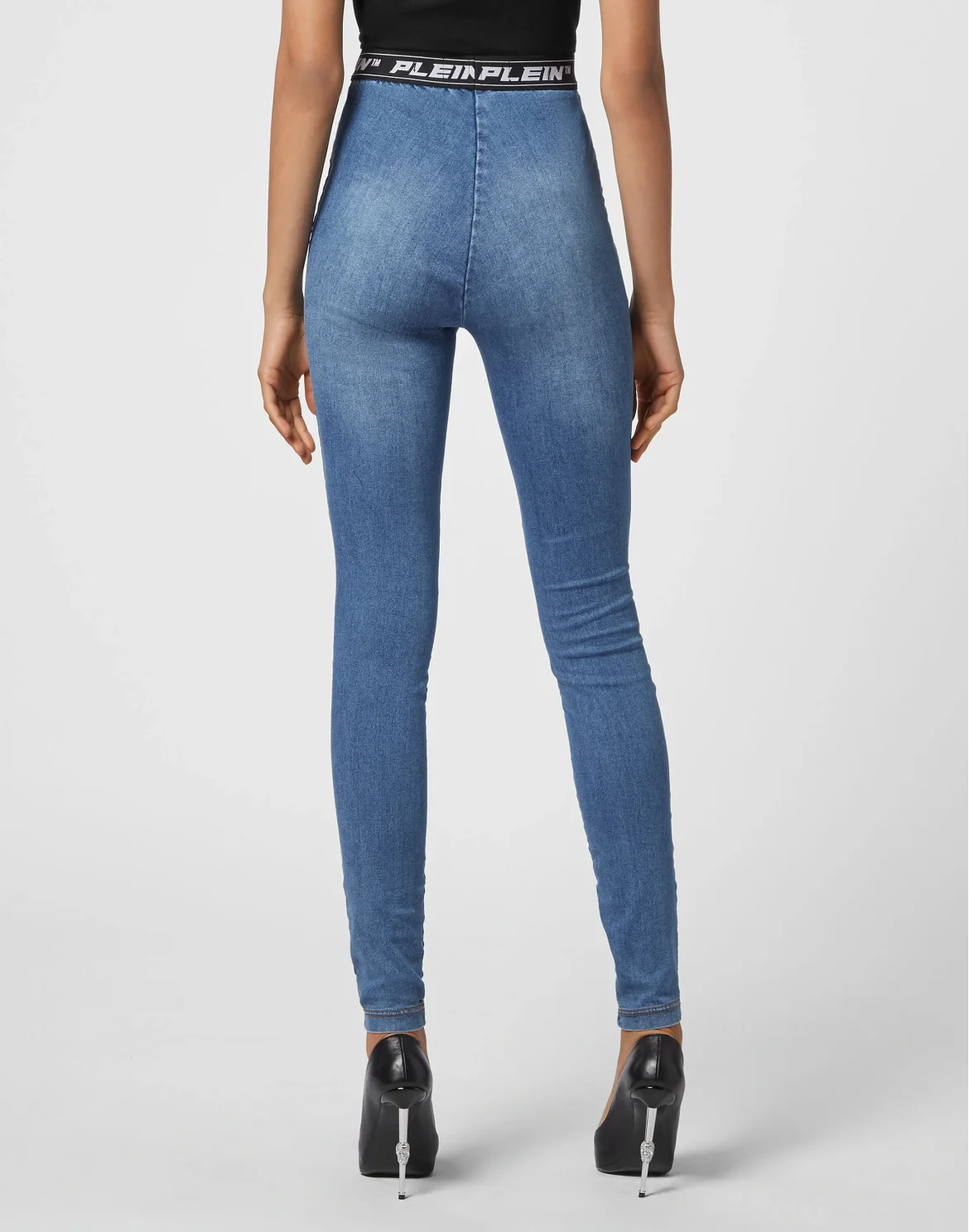 Denim Super High Waist Legging, цвет: Синий