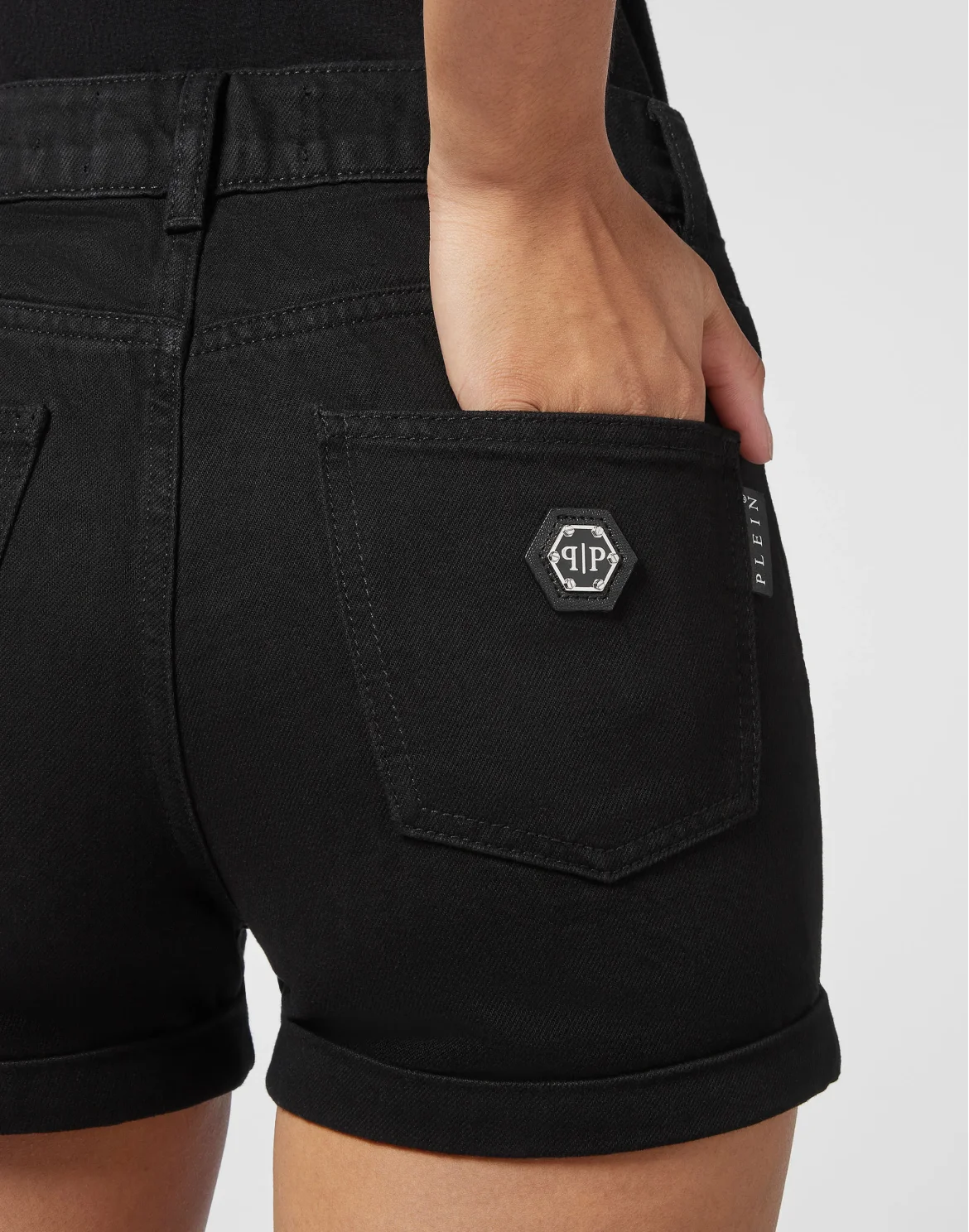 Denim Hot pants, цвет: Черный