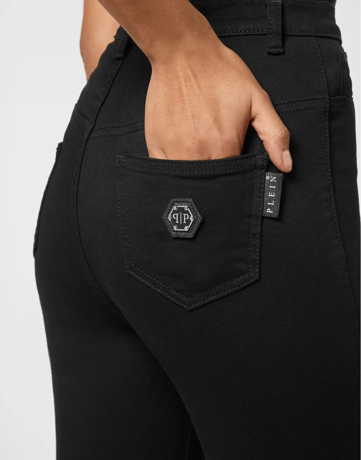 Denim Super High Waist Jegging, цвет: Черный